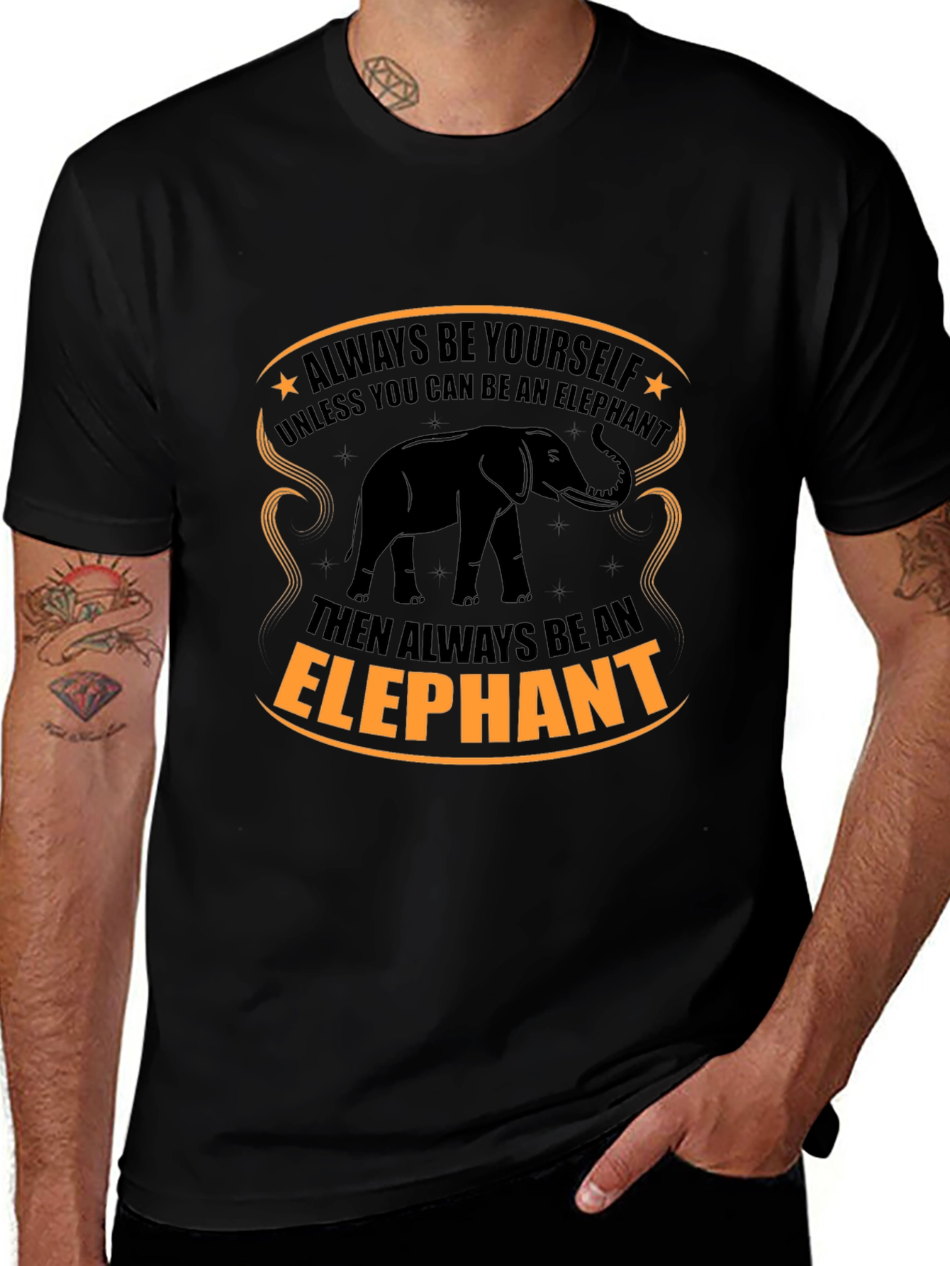 Elephant Graphic Tee - Always Be Yourself
