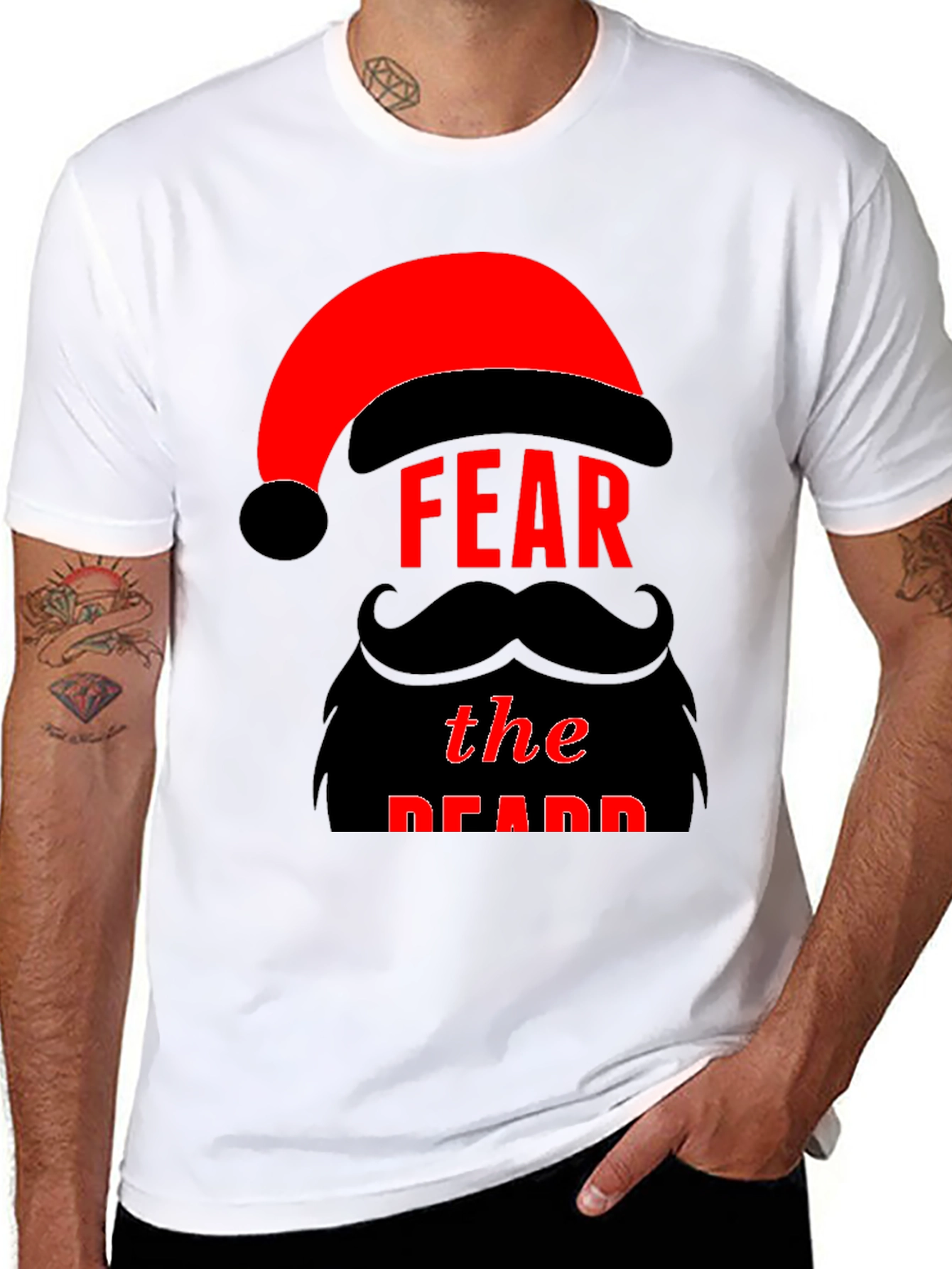 Fear the Beard Christmas T-Shirt