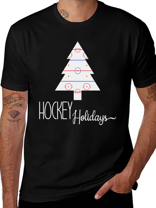 Hockey Holidays Tee - Festive Hockey Christmas T-Shirt