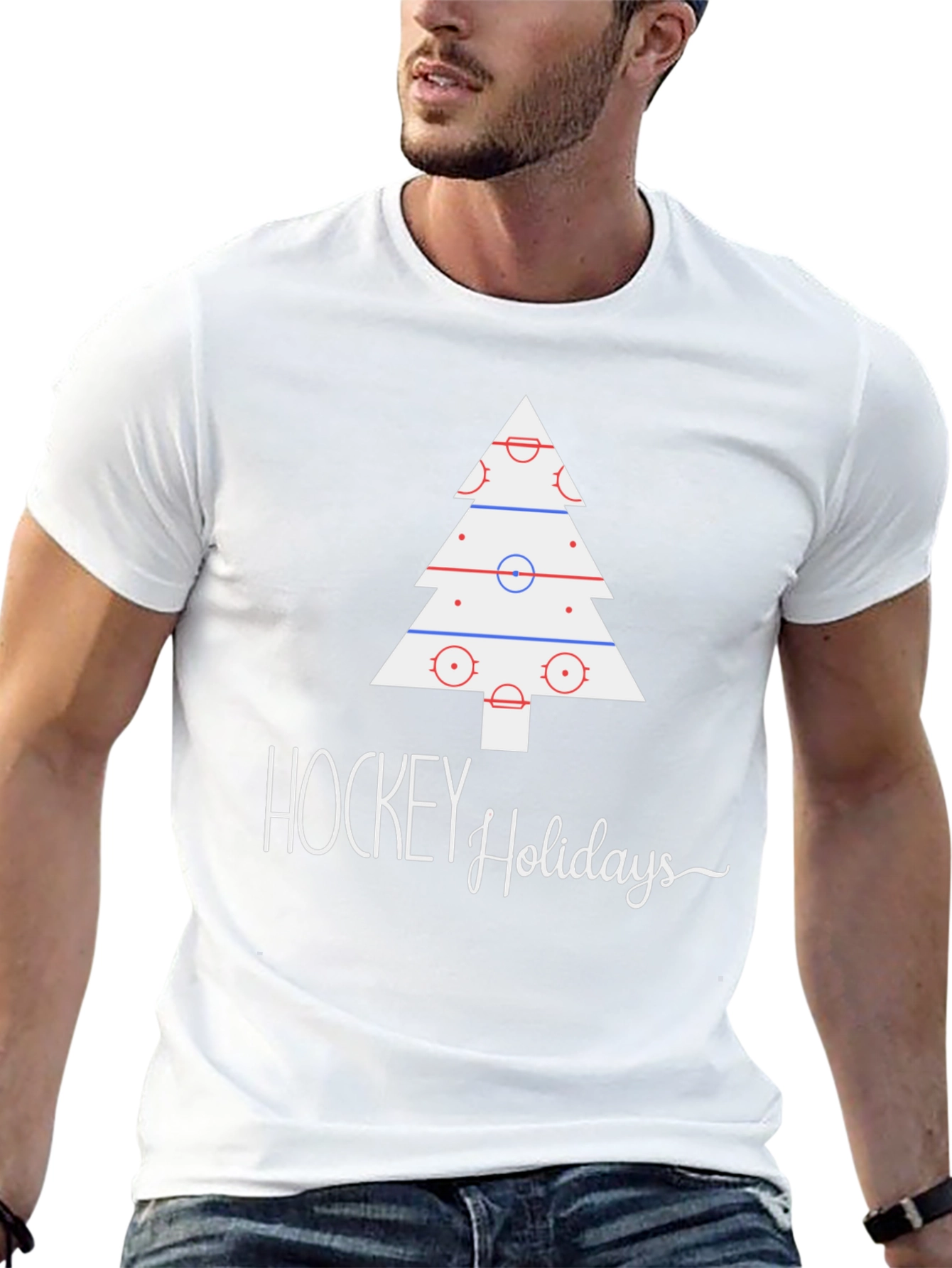 Hockey Holidays Tee - Festive Hockey Christmas T-Shirt