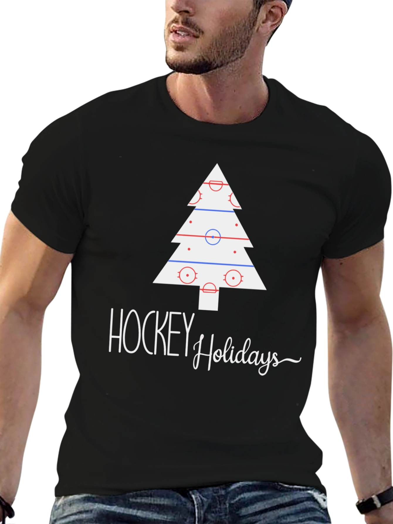 Hockey Holidays Tee - Festive Hockey Christmas T-Shirt
