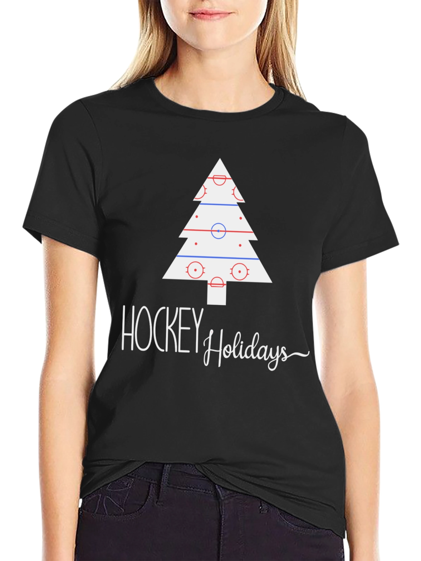 Hockey Holidays Tee - Festive Hockey Christmas T-Shirt