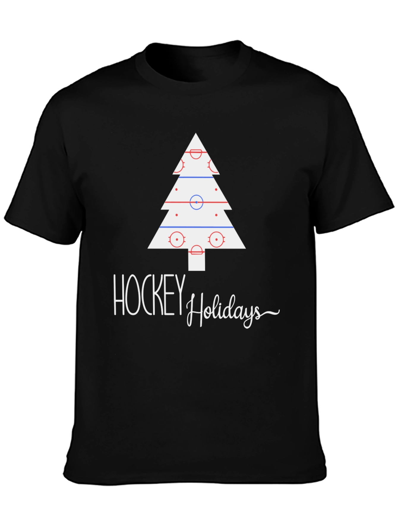 Hockey Holidays Tee - Festive Hockey Christmas T-Shirt