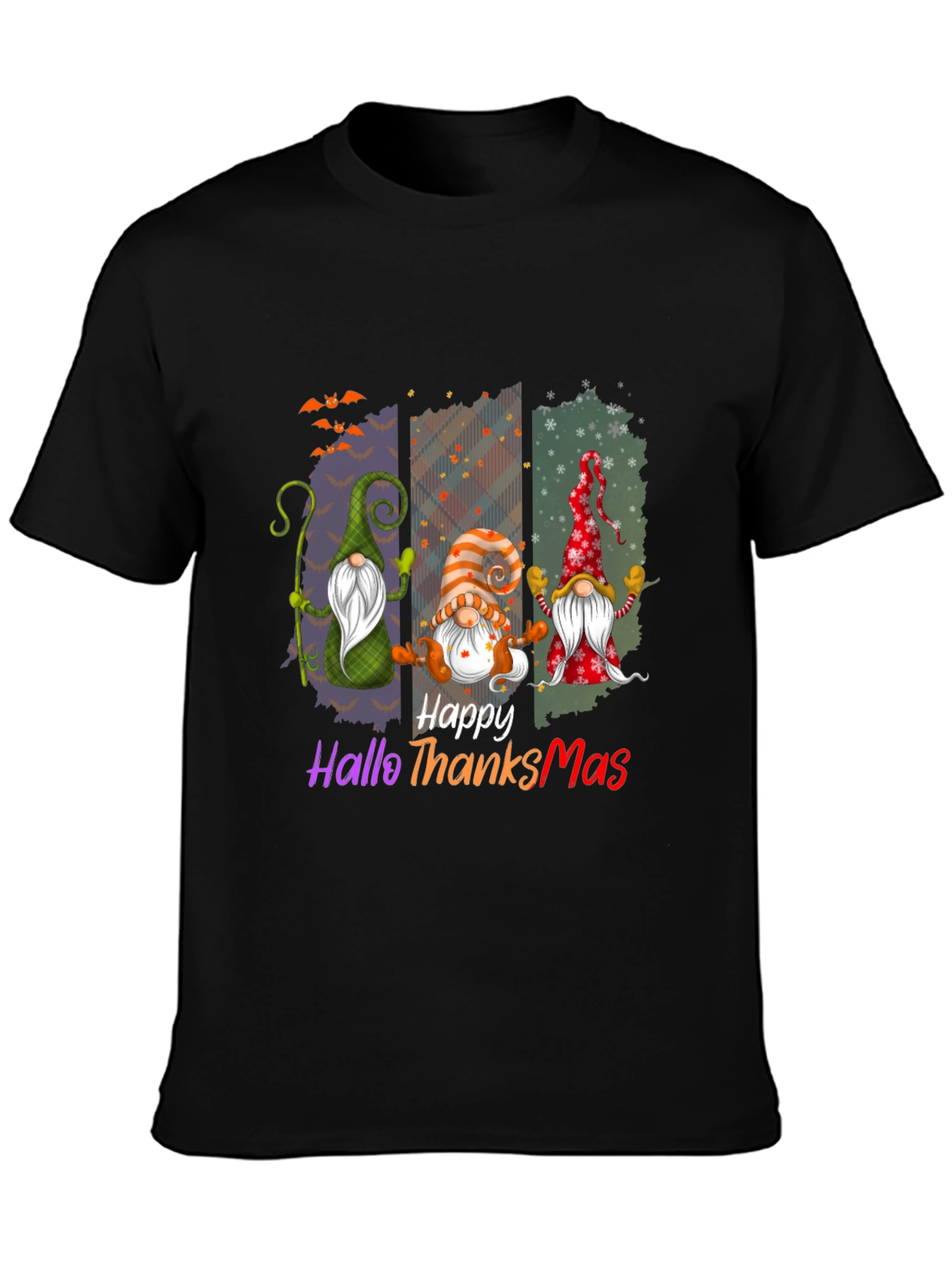 Happy HalloThanksMas Gnome T-Shirt