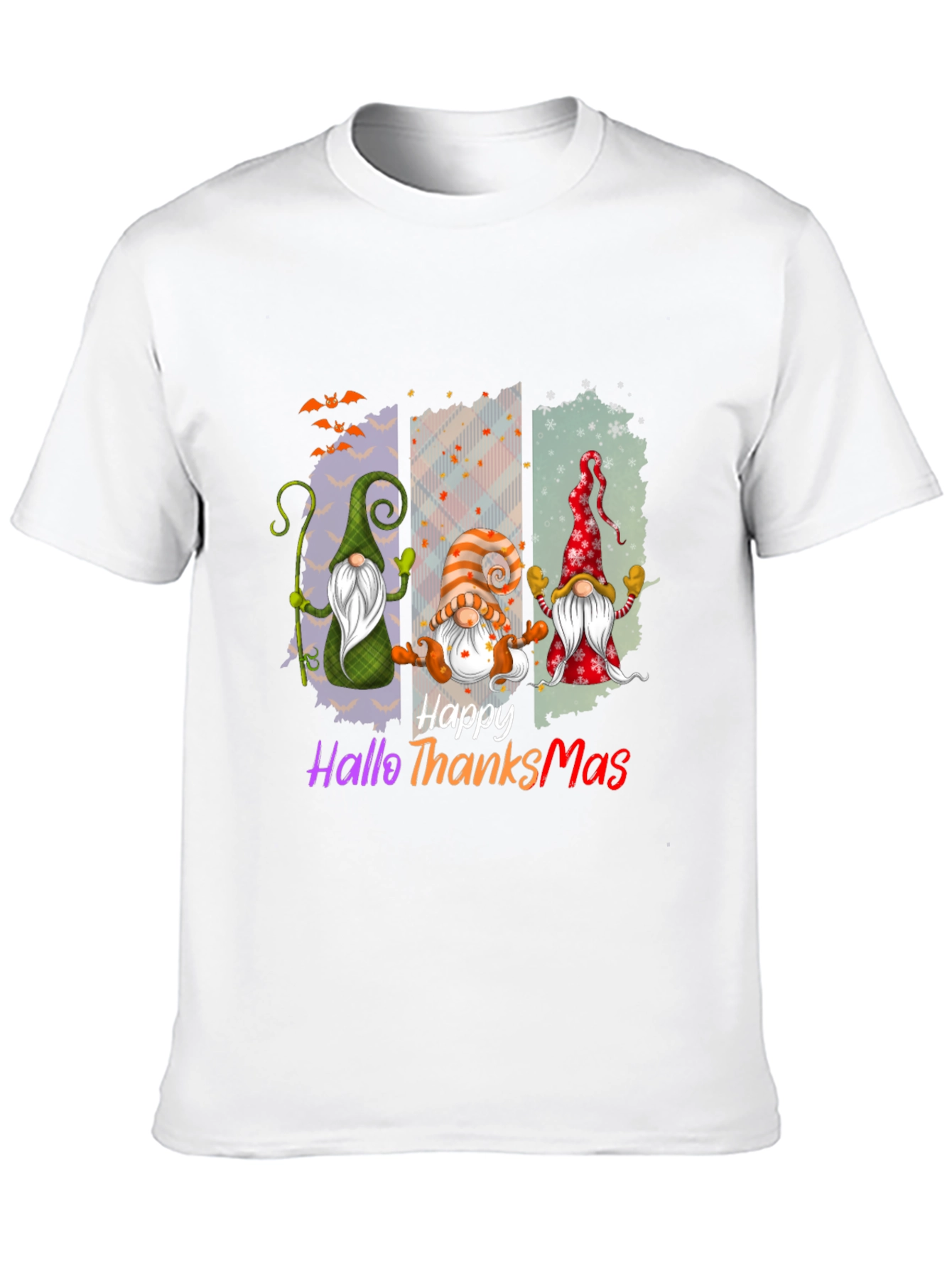 Happy HalloThanksMas Gnome T-Shirt
