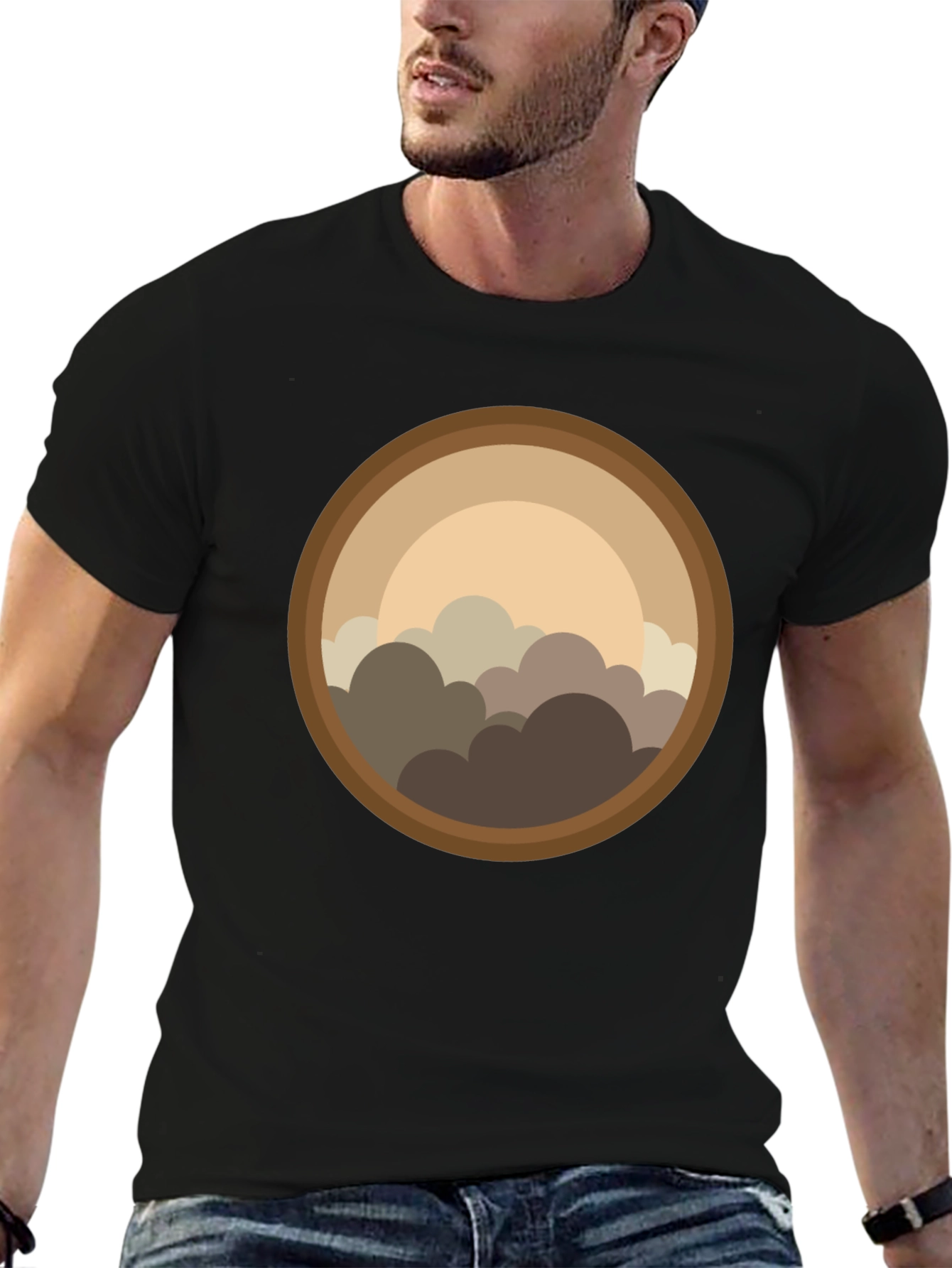 Retro Graphic T-Shirt - Cloudscape Design