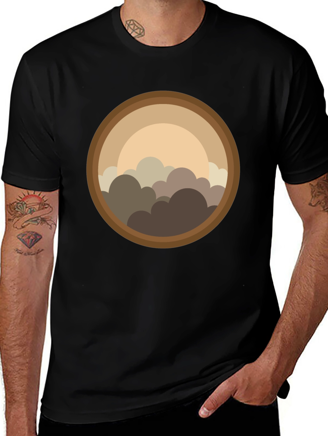 Retro Graphic T-Shirt - Cloudscape Design