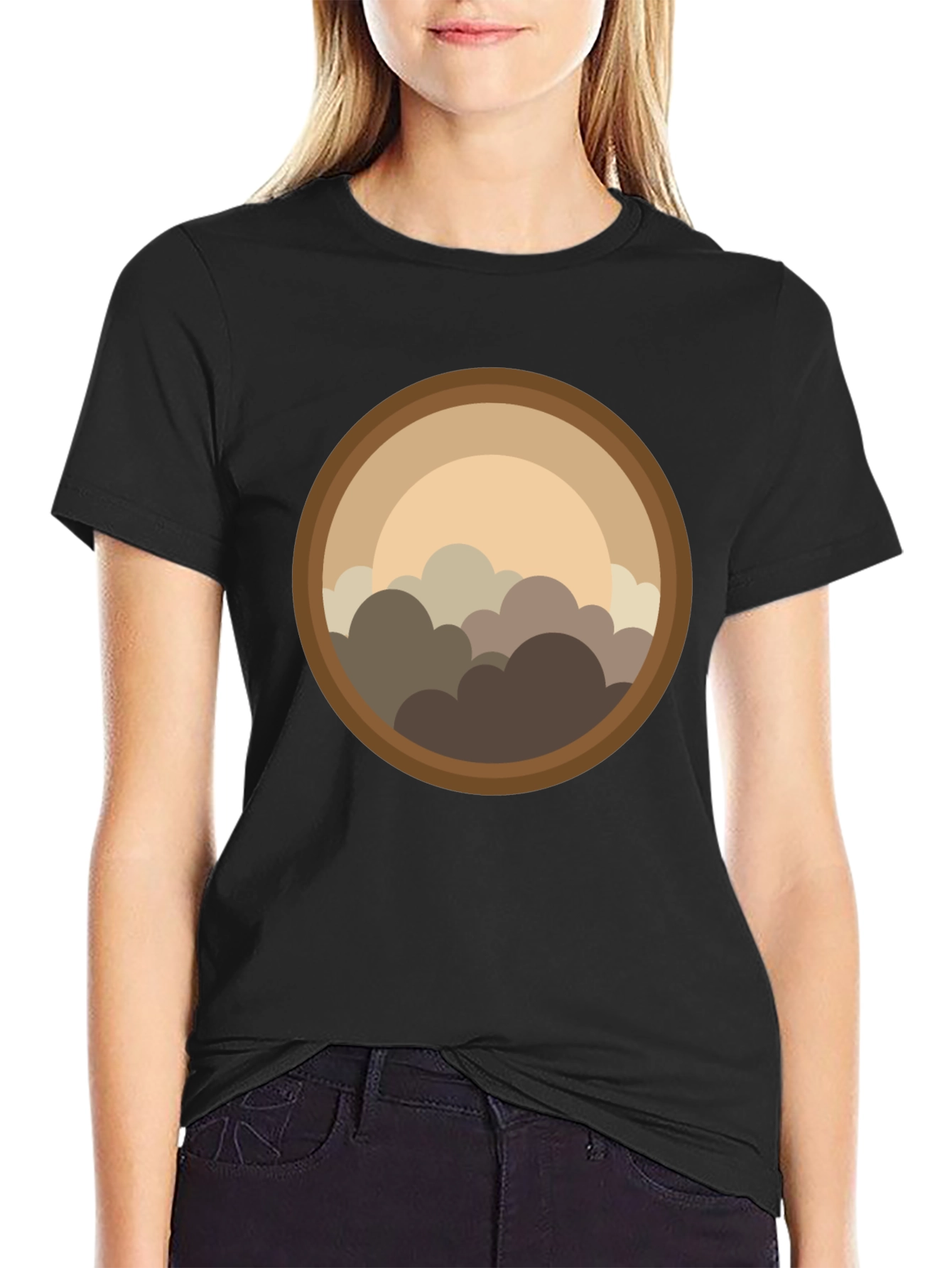 Retro Graphic T-Shirt - Cloudscape Design