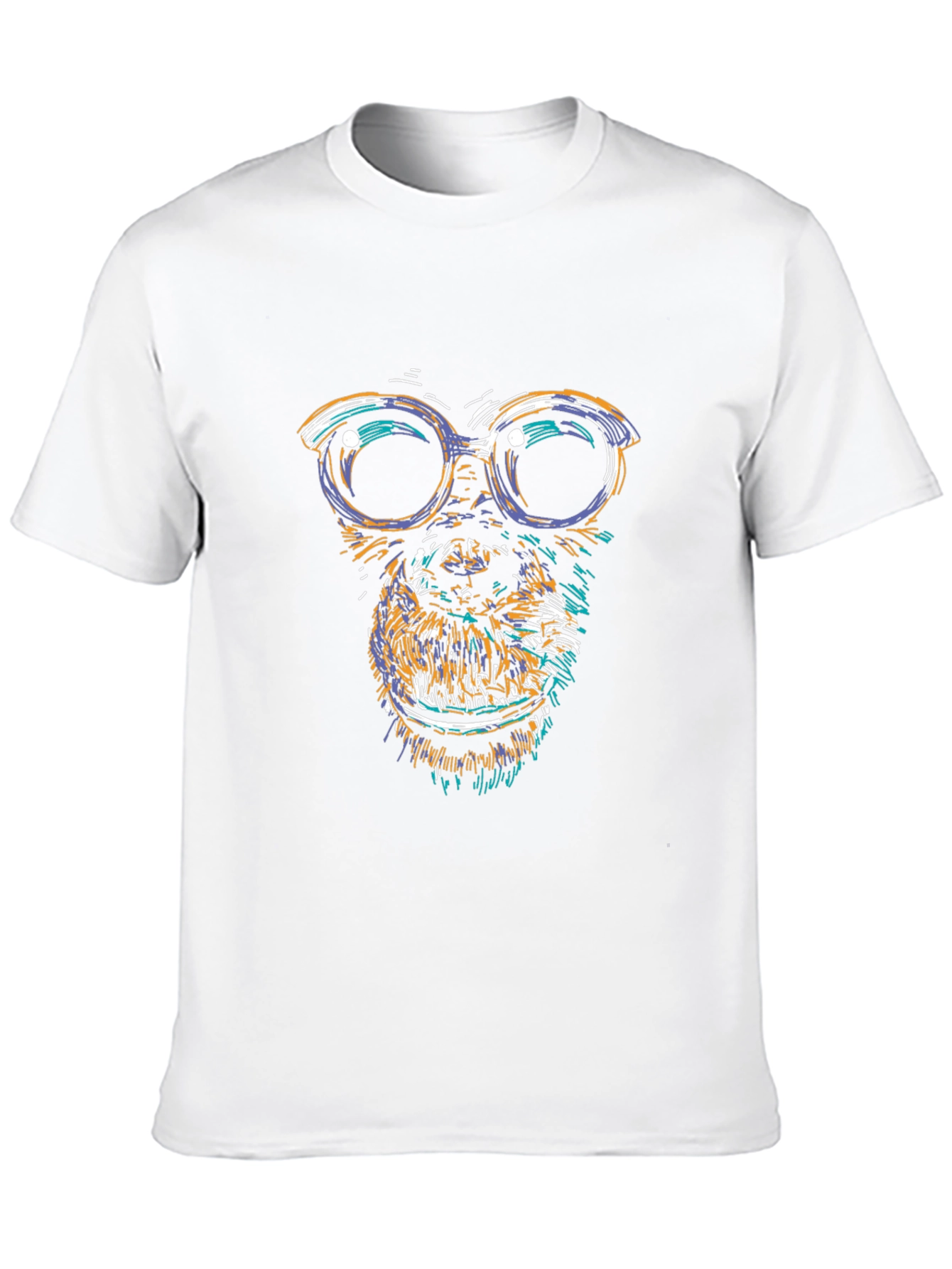 Cool Ape Graphic Tee - Black Cotton Blend