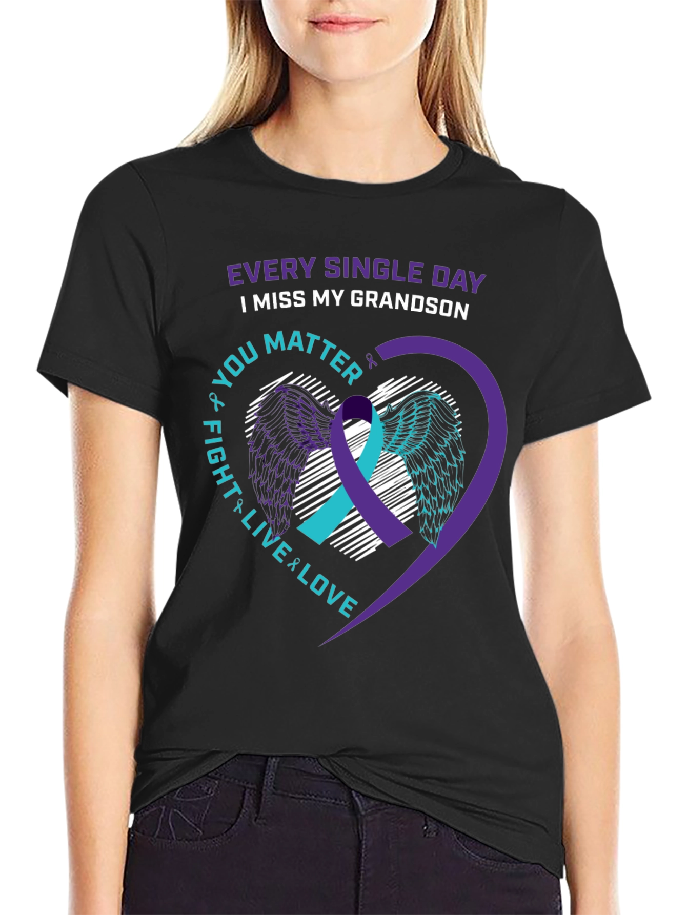 Grandson Remembrance T-Shirt - Every Single Day Miss You
