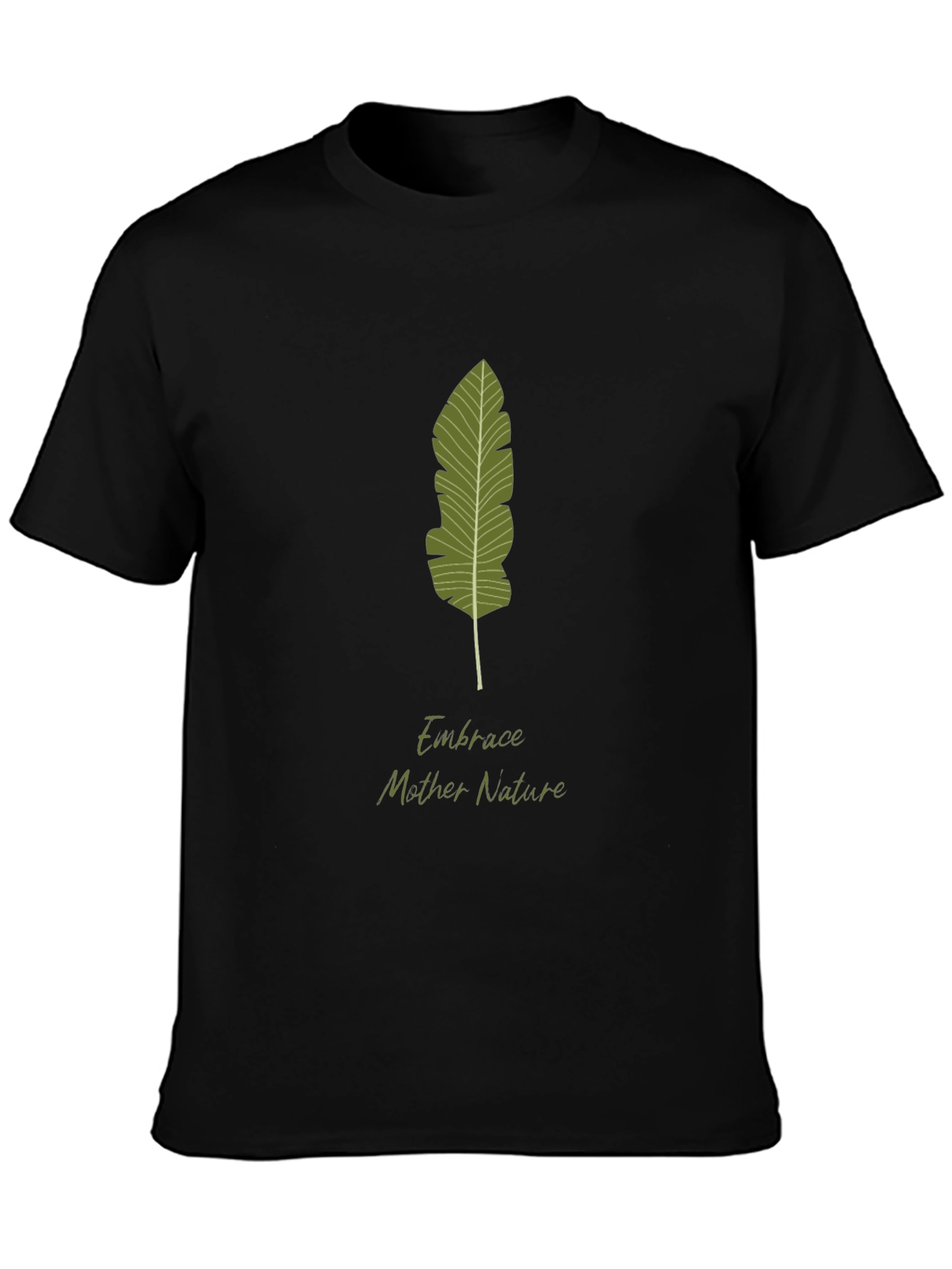 Embrace Nature Black T-Shirt