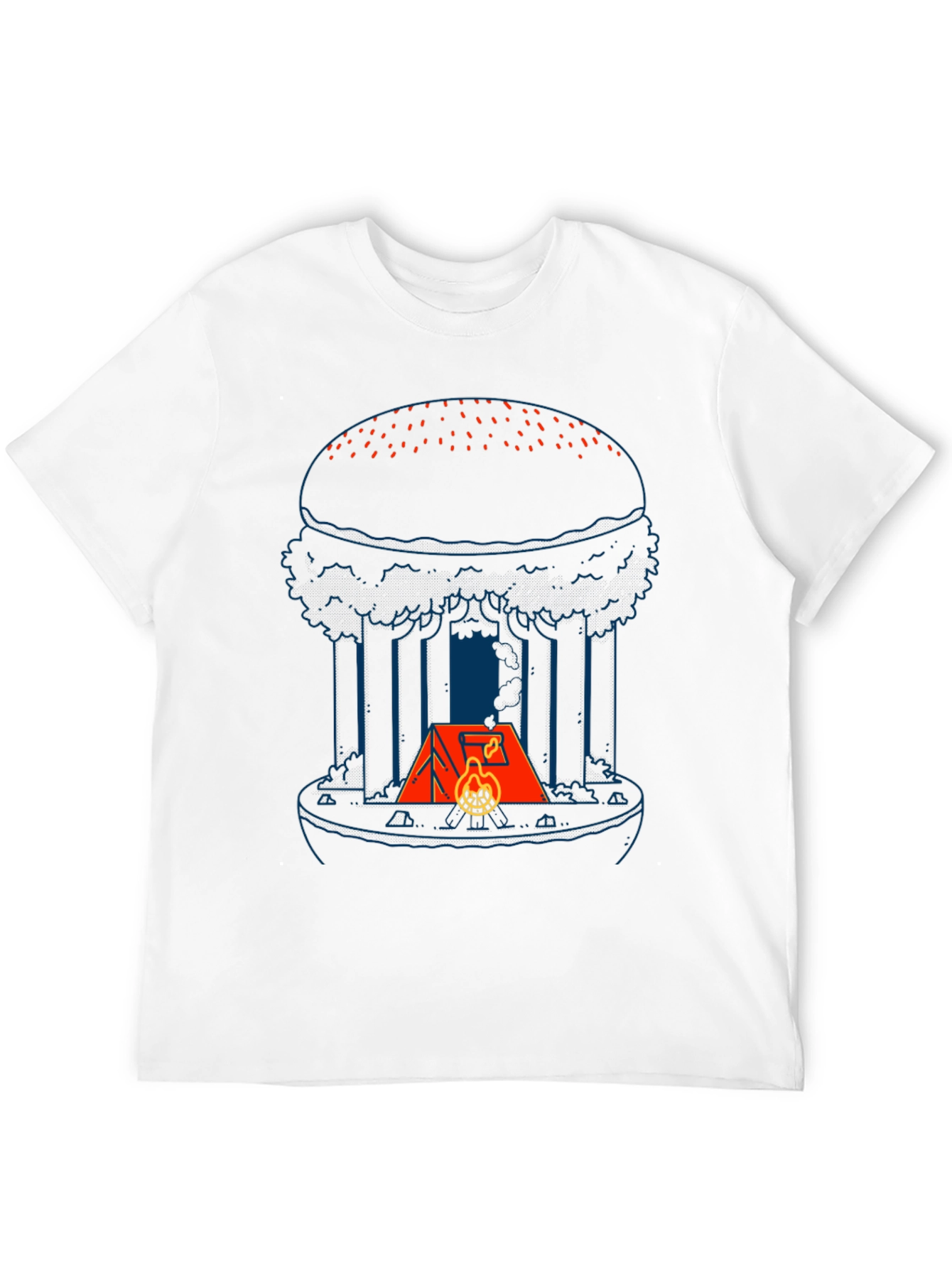 Camping Burger Graphic Tee