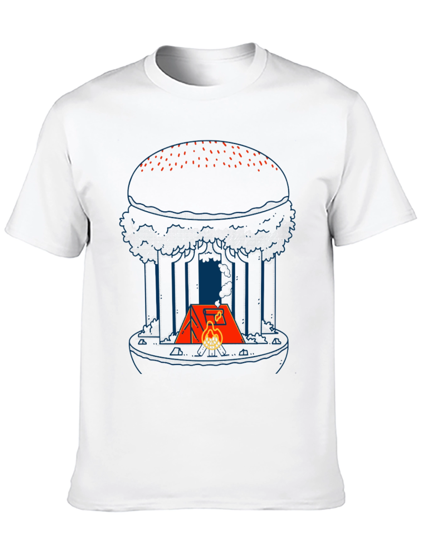 Camping Burger Graphic Tee