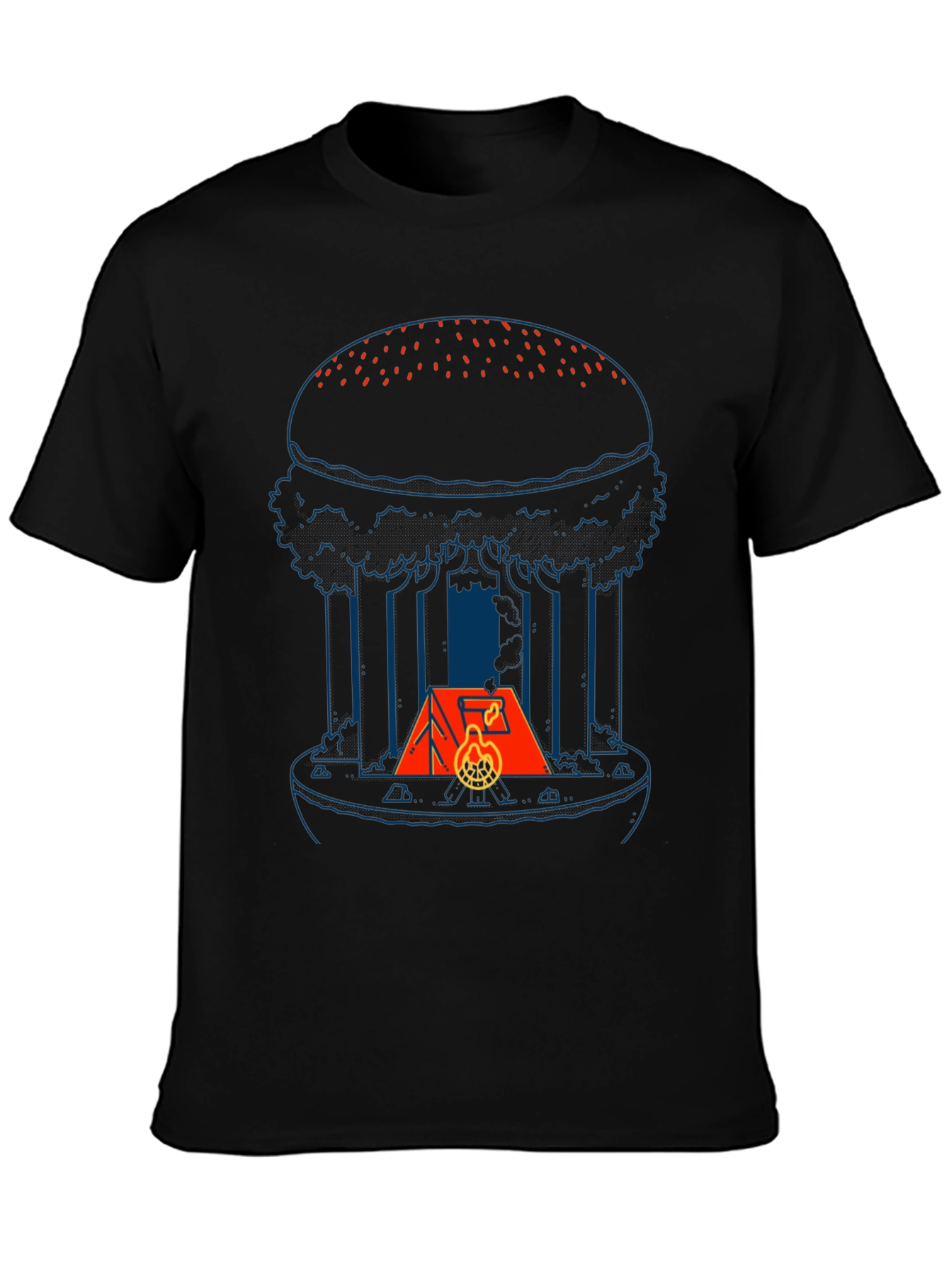 Camping Burger Graphic Tee