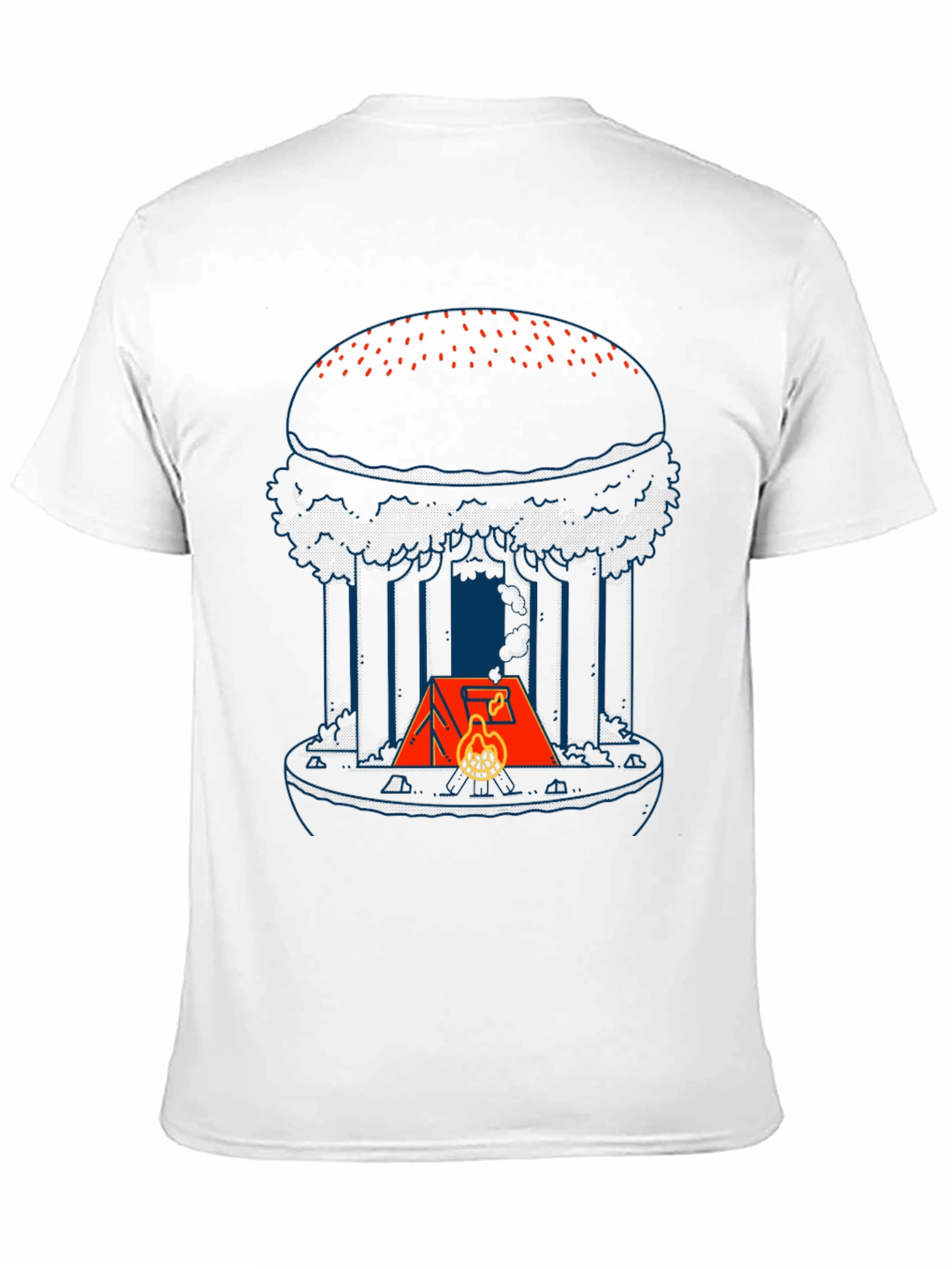 Camping Burger Graphic Tee