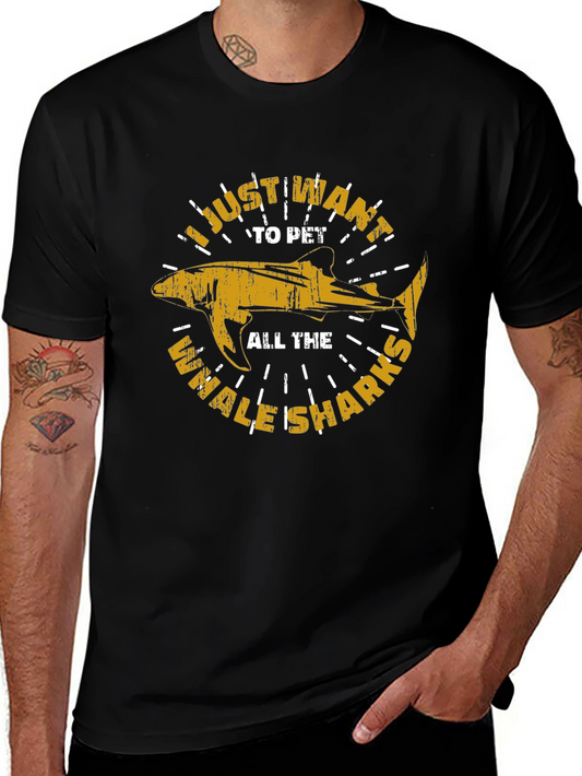 I Just Want to Pet All the Whale Sharks Graphic T-Shirt