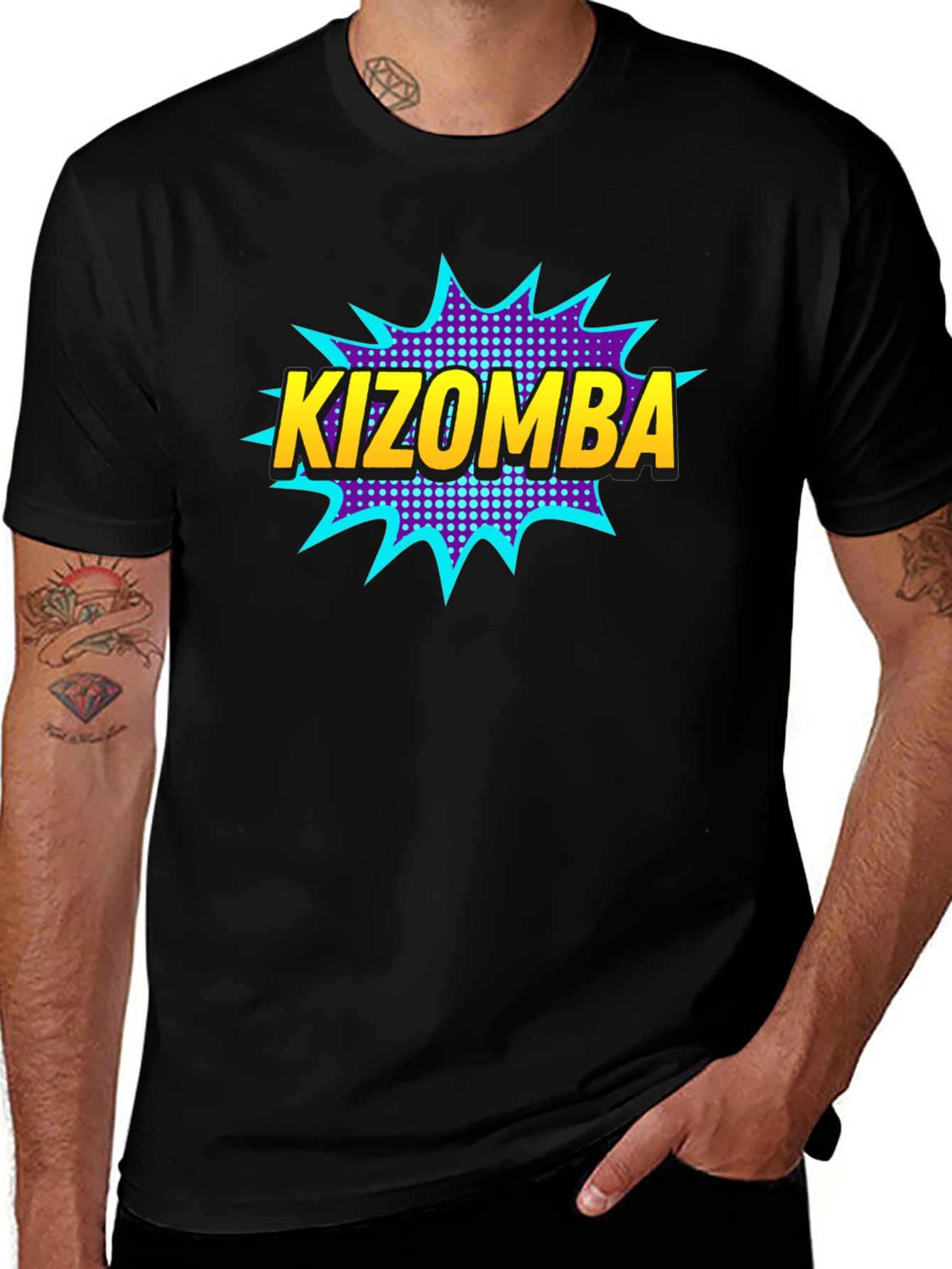 Kizomba Comic Style Graphic T-Shirt