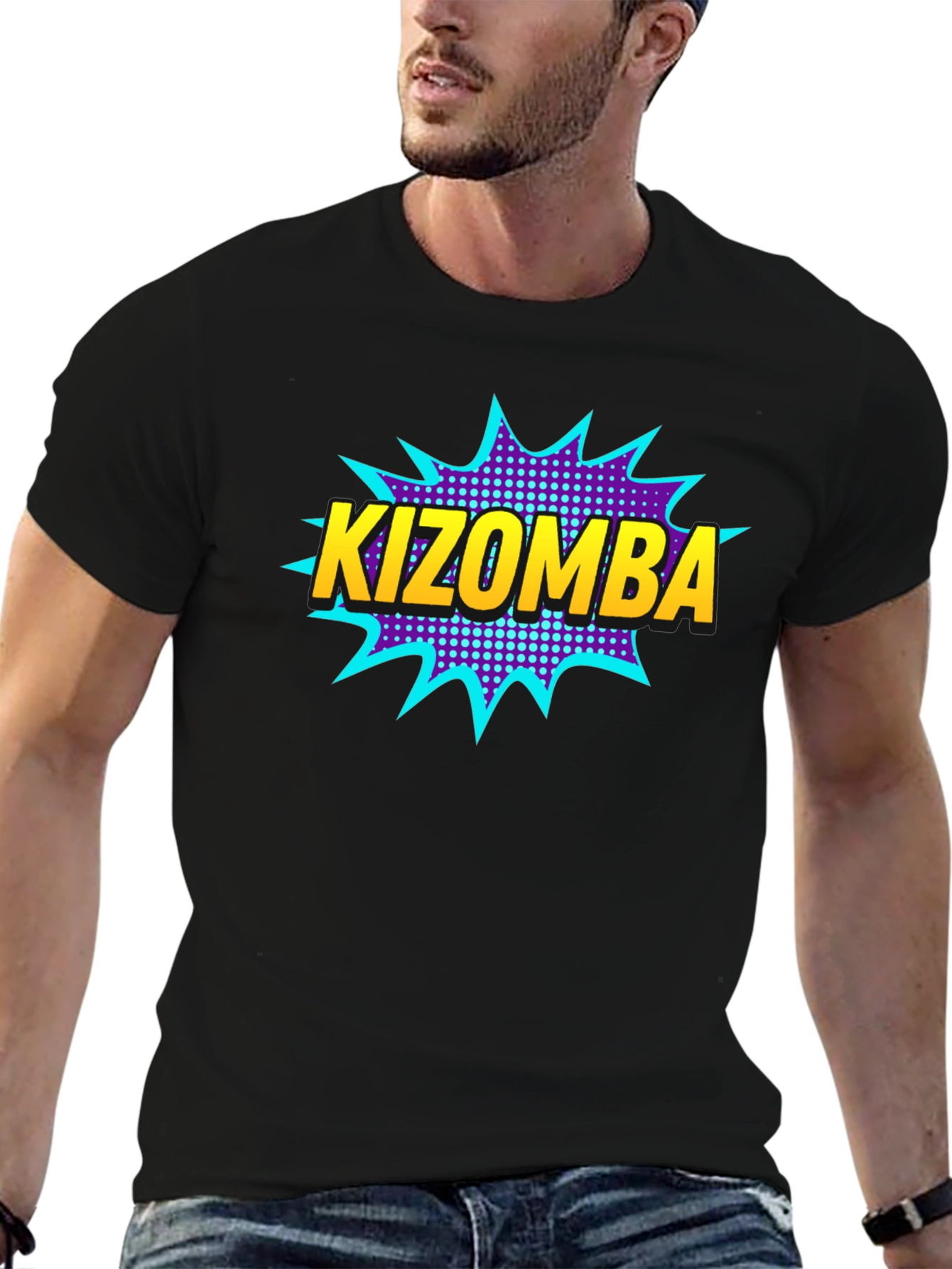 Kizomba Comic Style Graphic T-Shirt