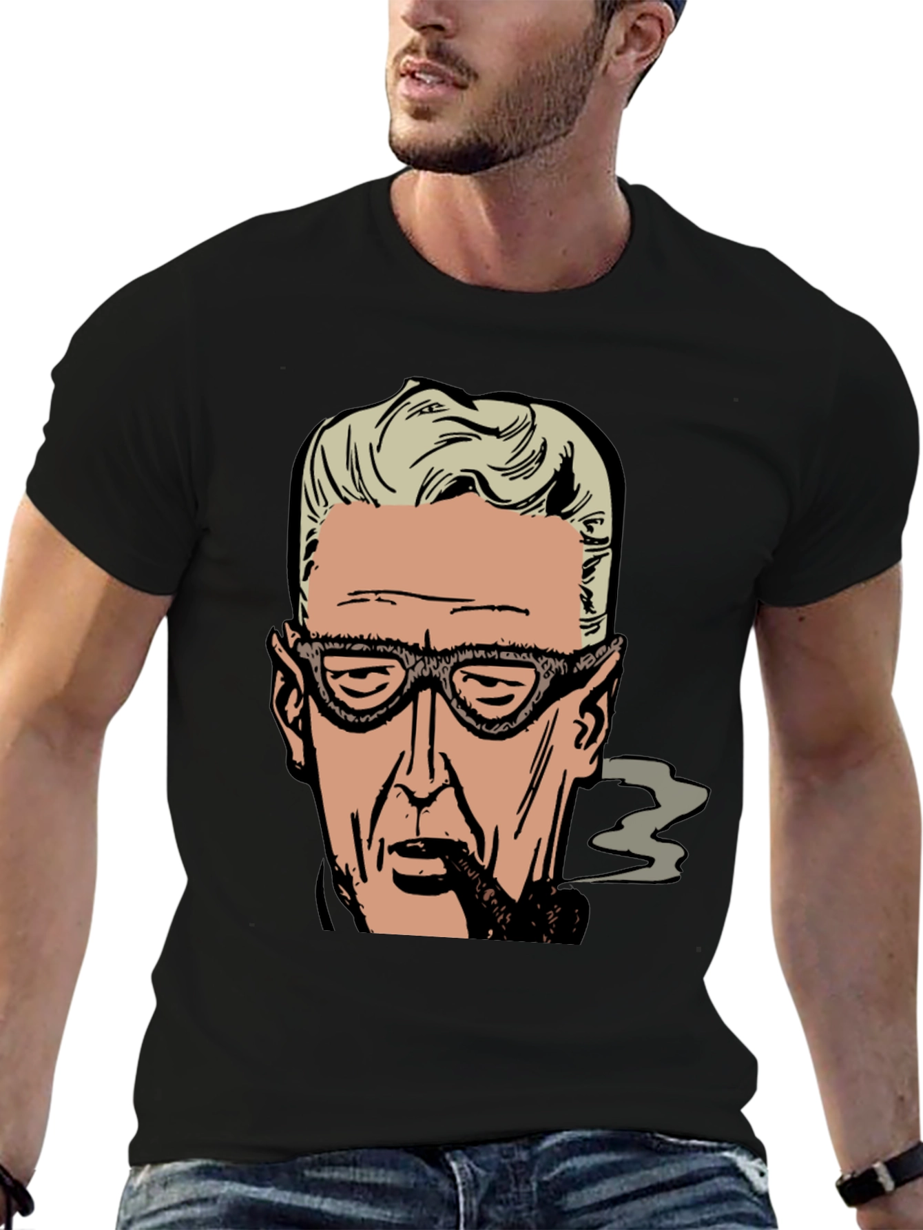 Retro Cartoon Smoker Graphic Tee