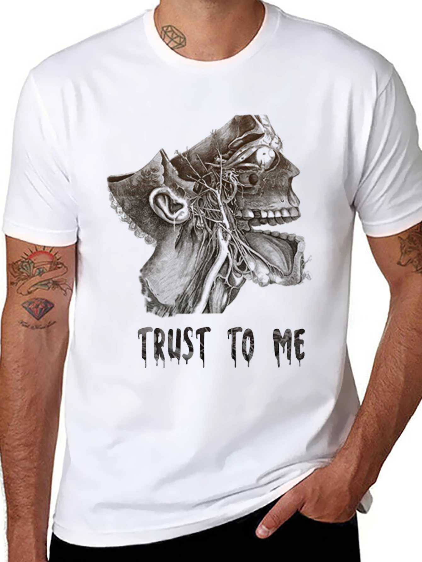 Trust Me Black Graphic Tee