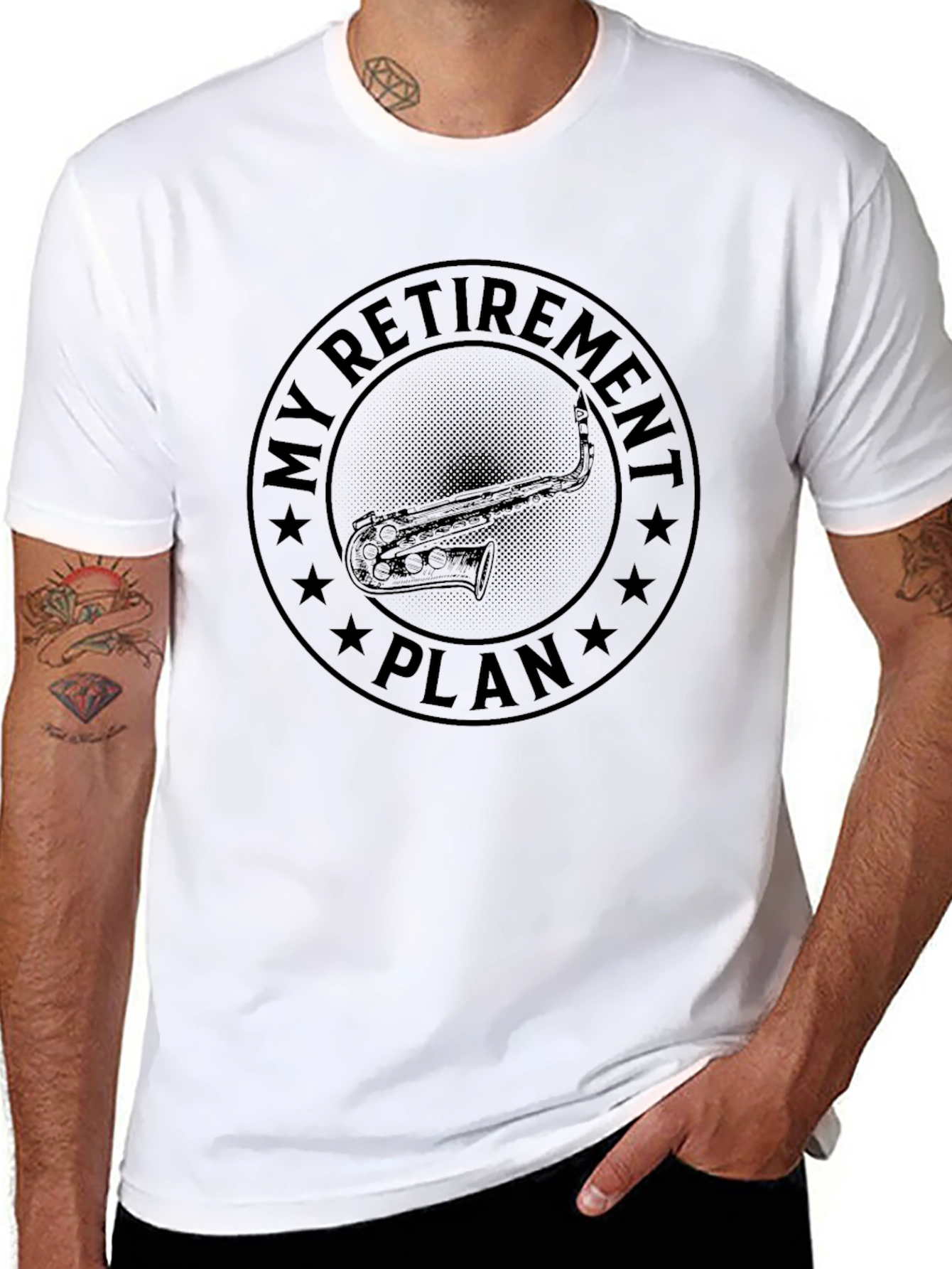 My Retirement Plan Saxophone Graphic Tee