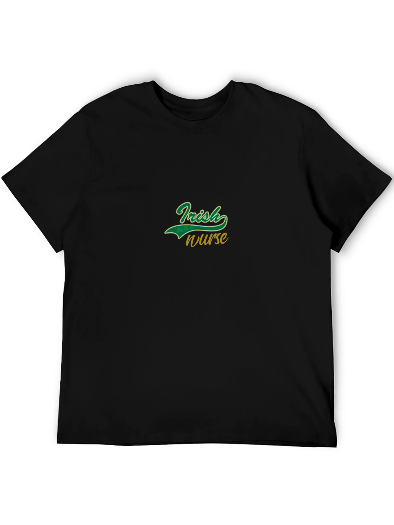 Irish Nurse Black T-Shirt