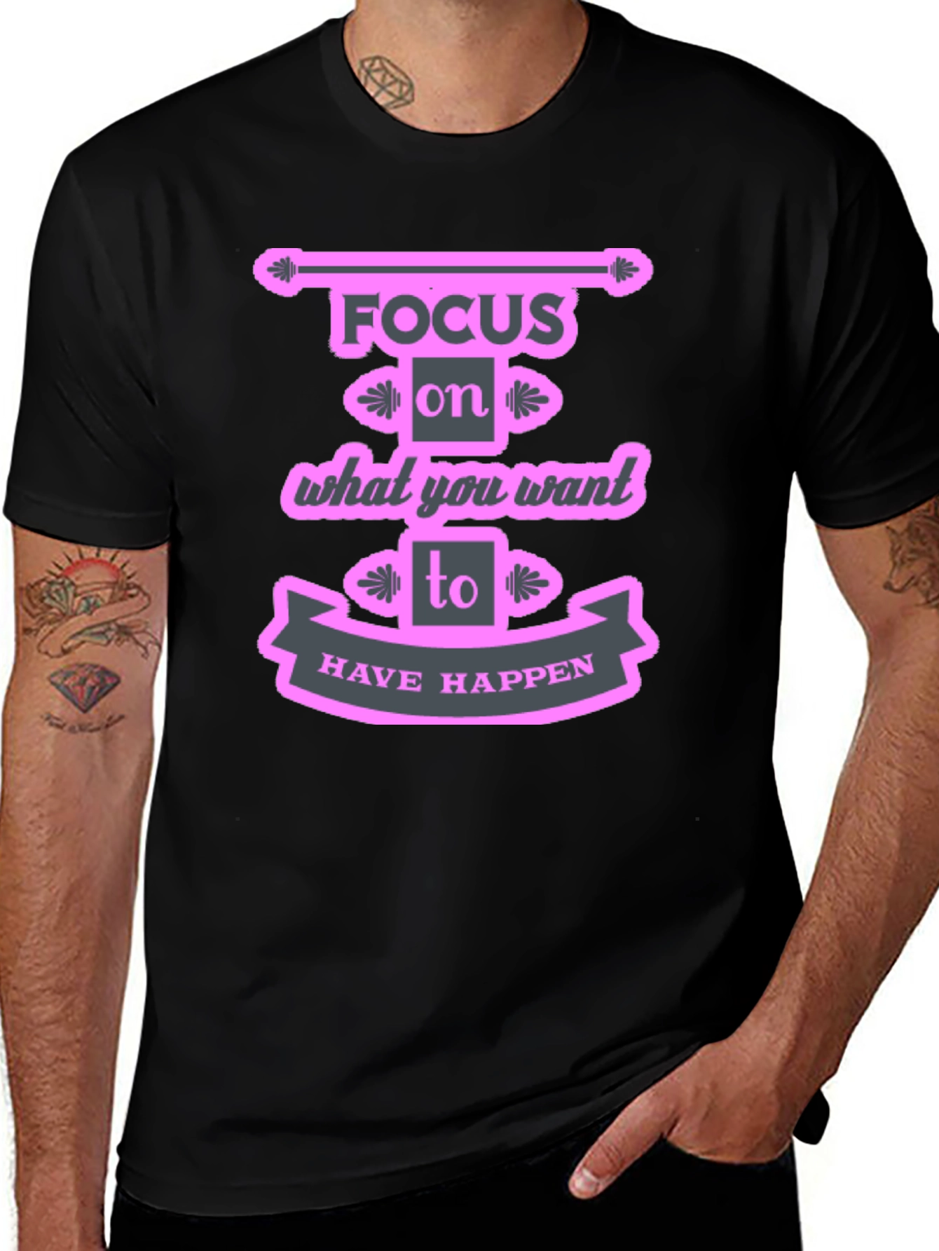 Focus Motivational Graphic T-Shirt