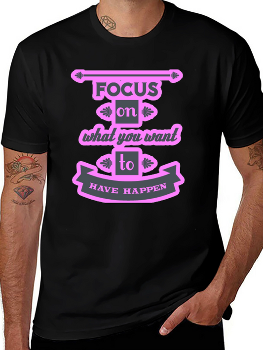 Focus Motivational Graphic T-Shirt