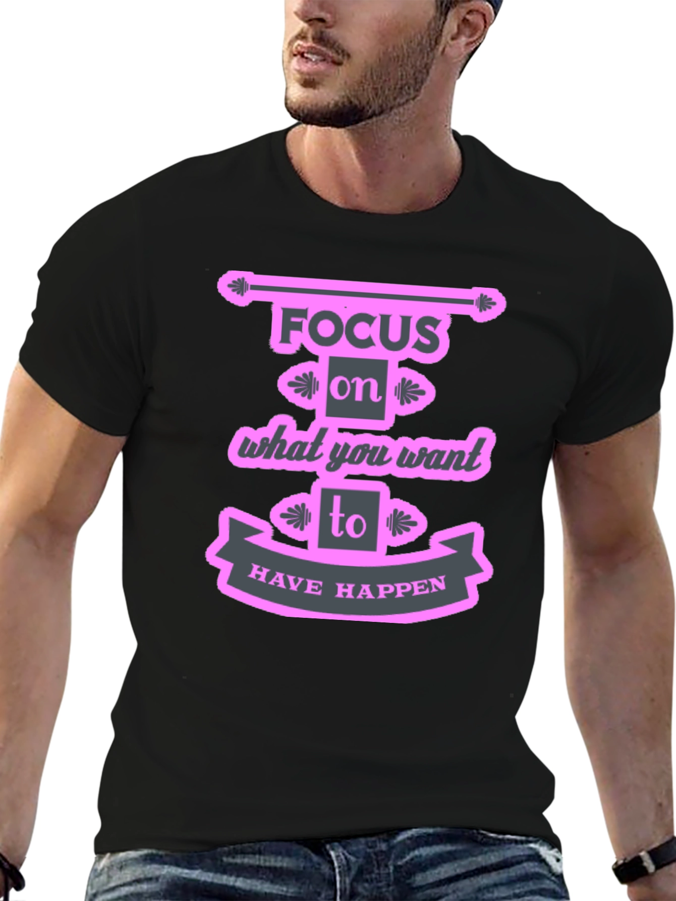Focus Motivational Graphic T-Shirt