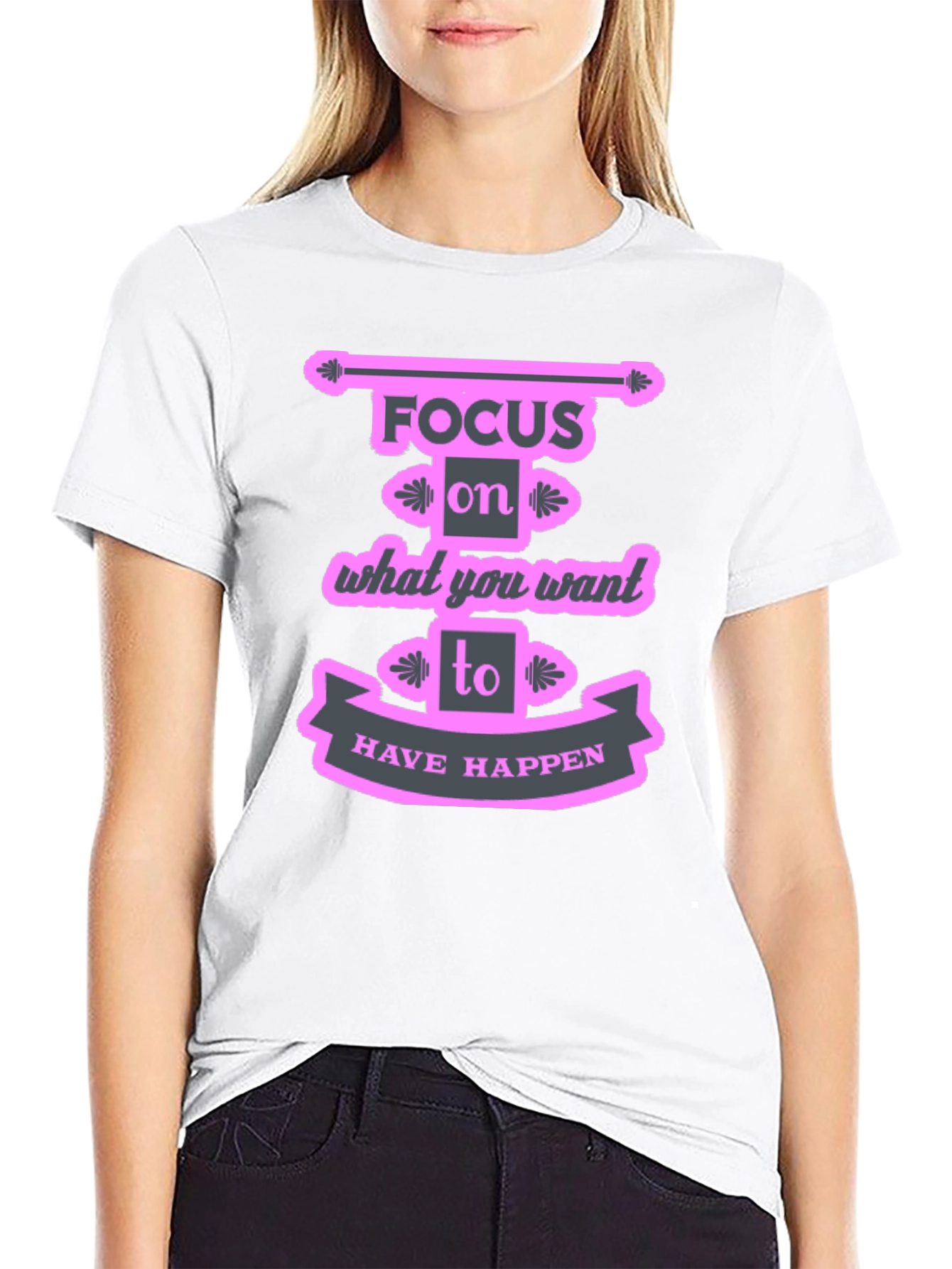 Focus Motivational Graphic T-Shirt