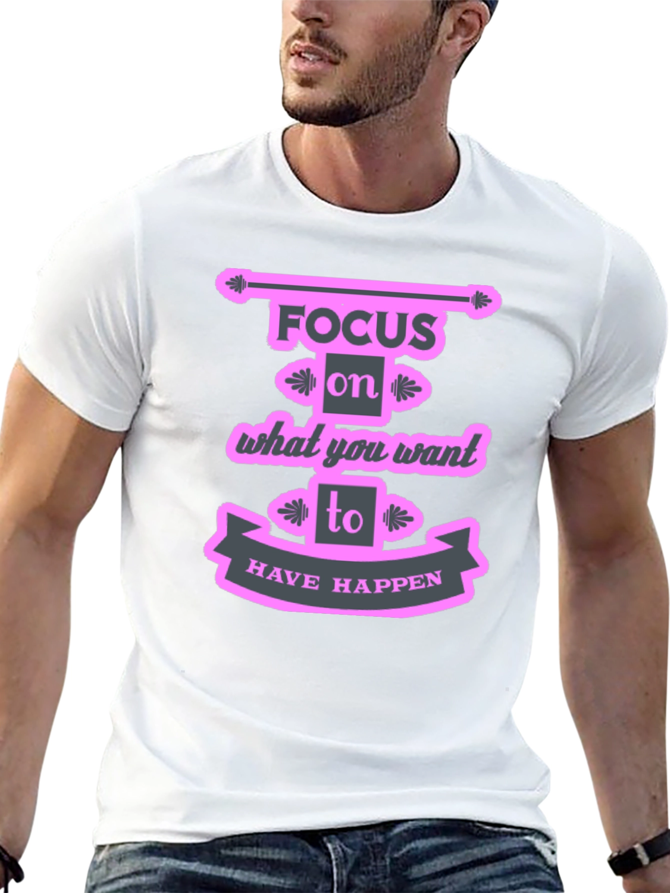 Focus Motivational Graphic T-Shirt