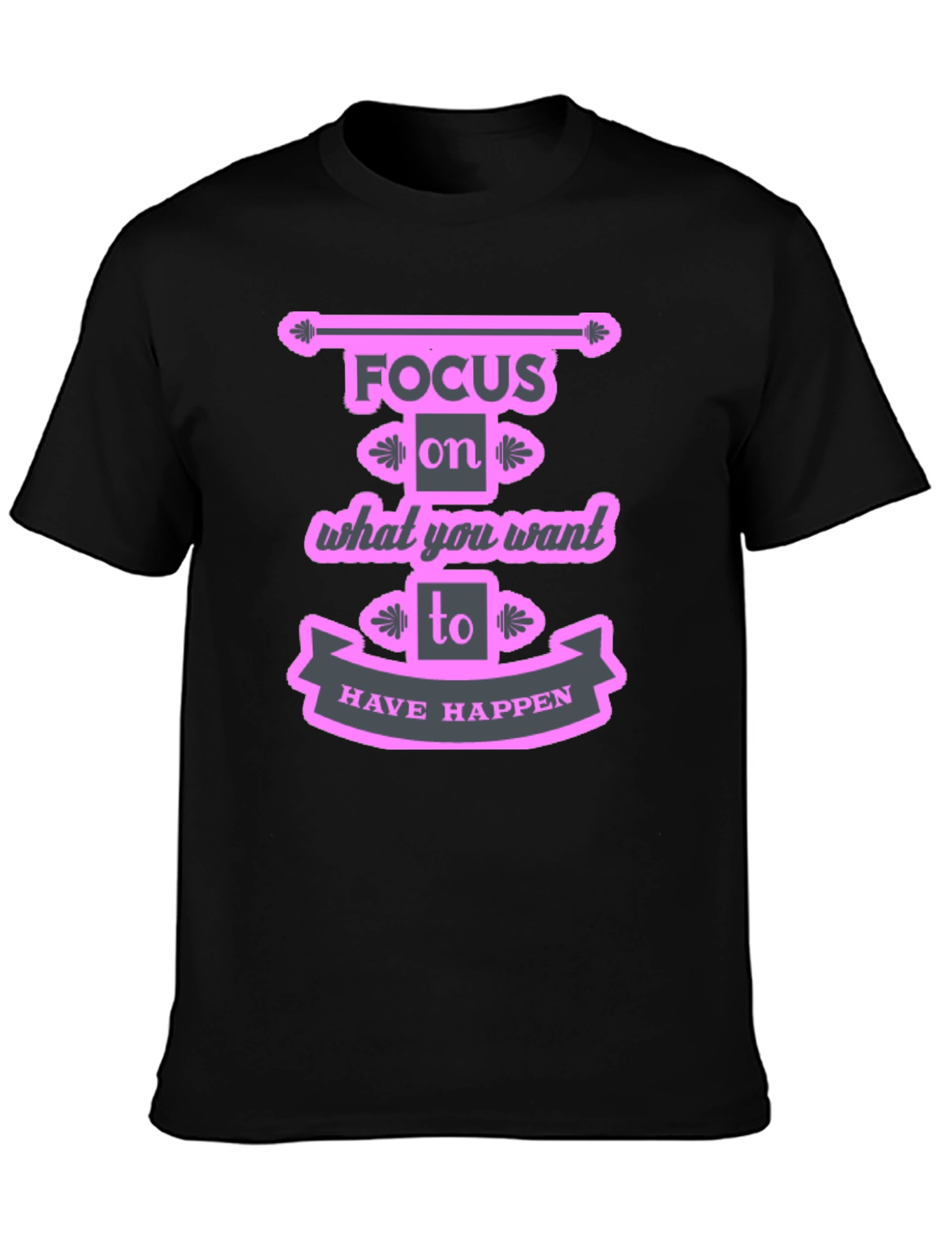 Focus Motivational Graphic T-Shirt