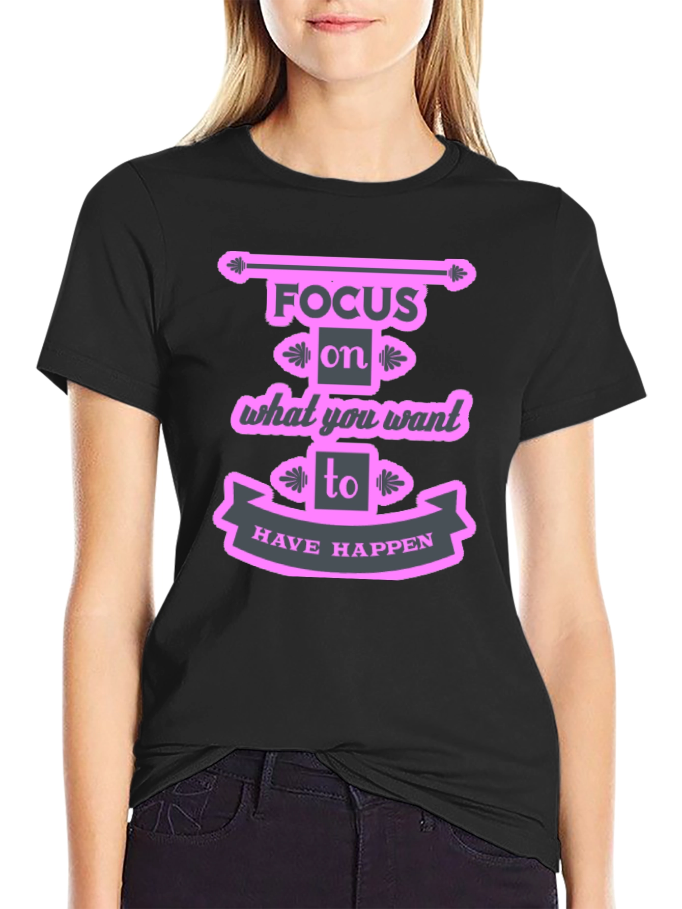 Focus Motivational Graphic T-Shirt