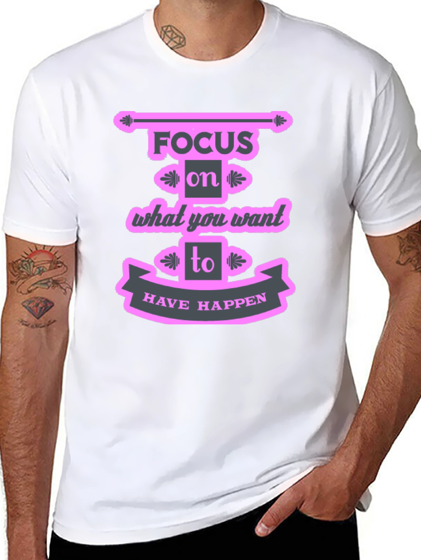 Focus Motivational Graphic T-Shirt