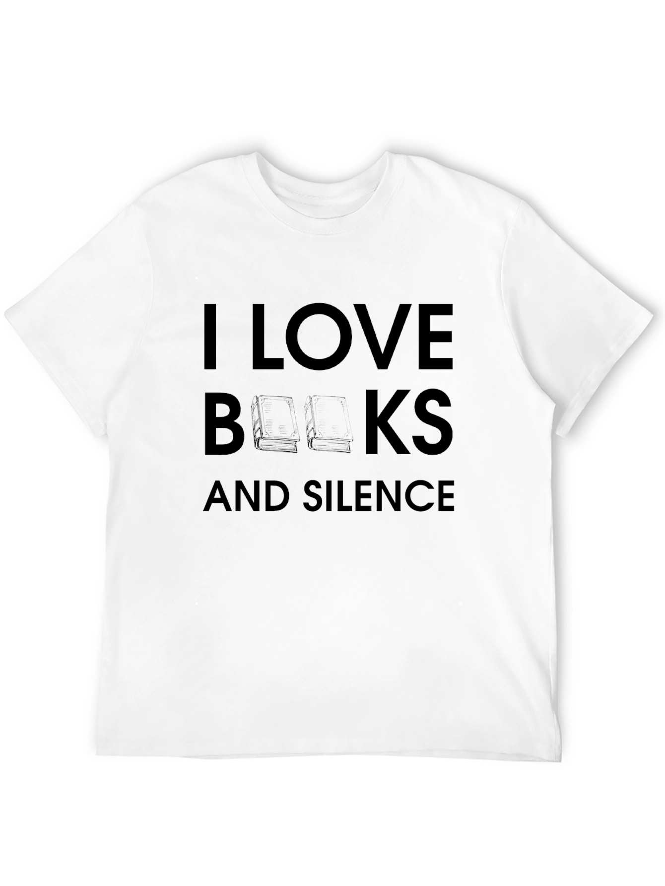 I Love Books & Silence Graphic Tee