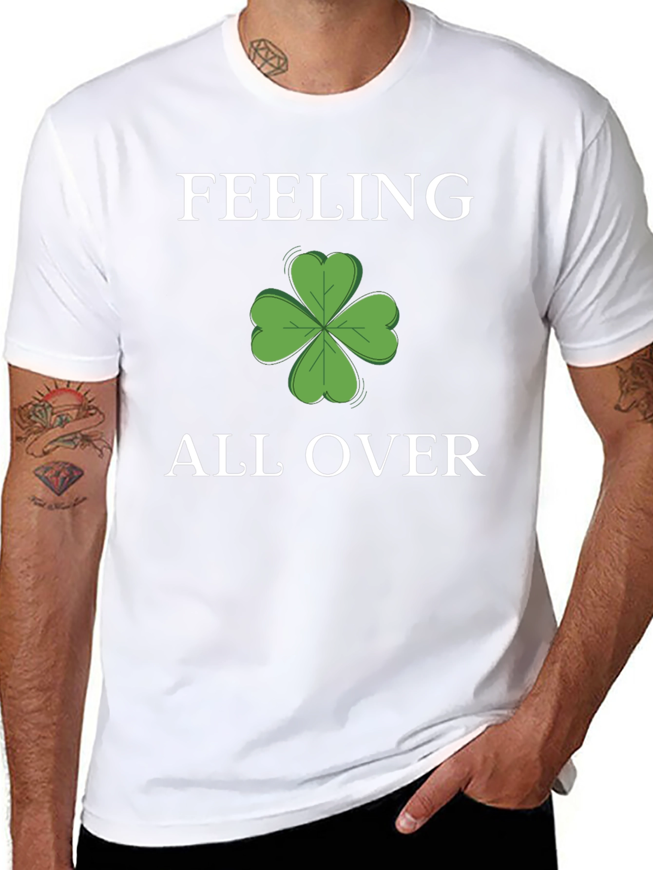 Feeling Lucky Clover T-Shirt - St. Patricks Day