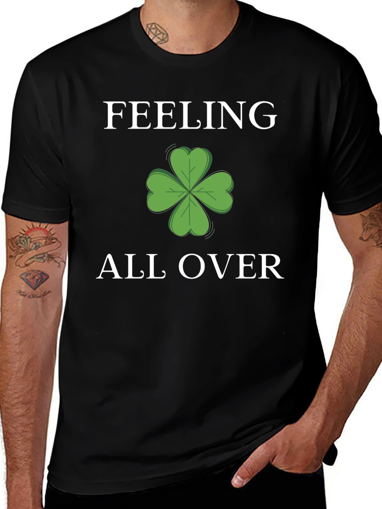 Feeling Lucky Clover T-Shirt - St. Patricks Day