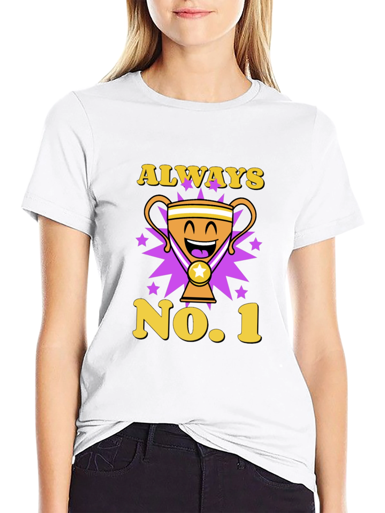 Always No. 1 Trophy Graphic Tee - Black