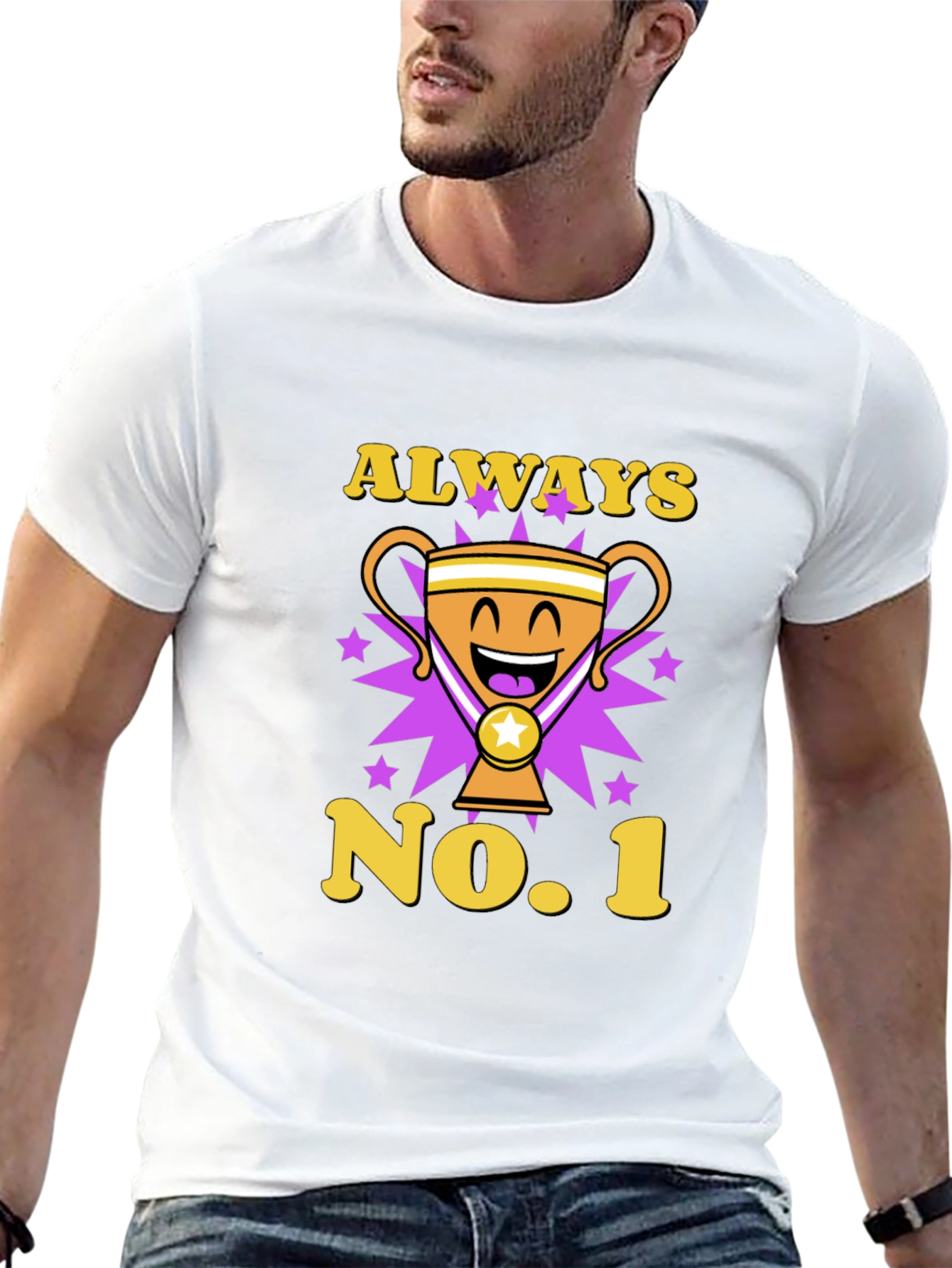 Always No. 1 Trophy Graphic Tee - Black
