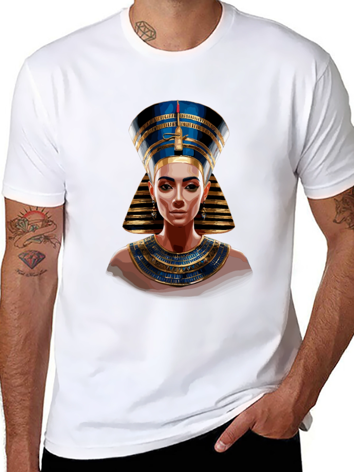 Nefertiti Graphic Tee - Egyptian Queen T-Shirt