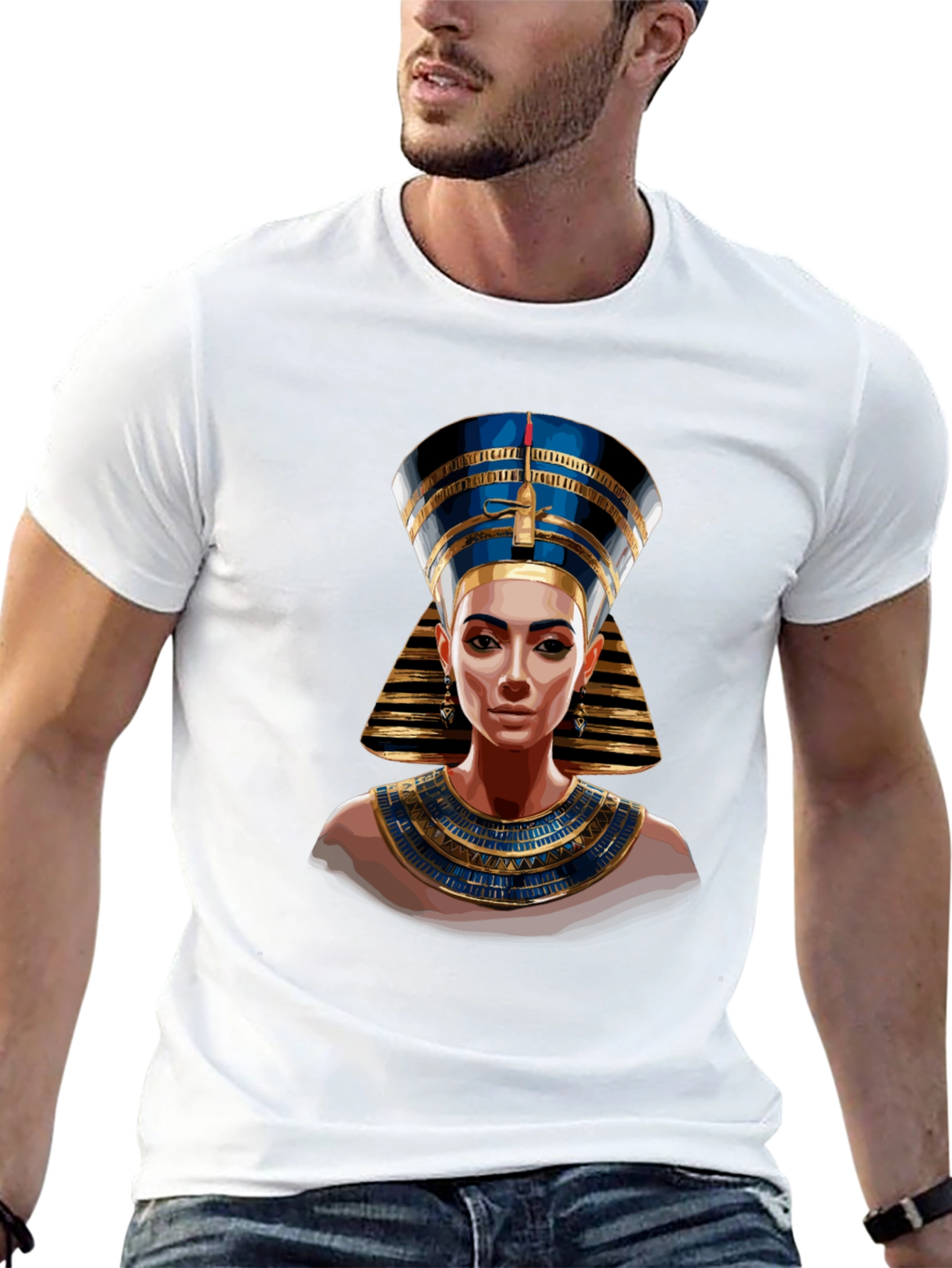 Nefertiti Graphic Tee - Egyptian Queen T-Shirt