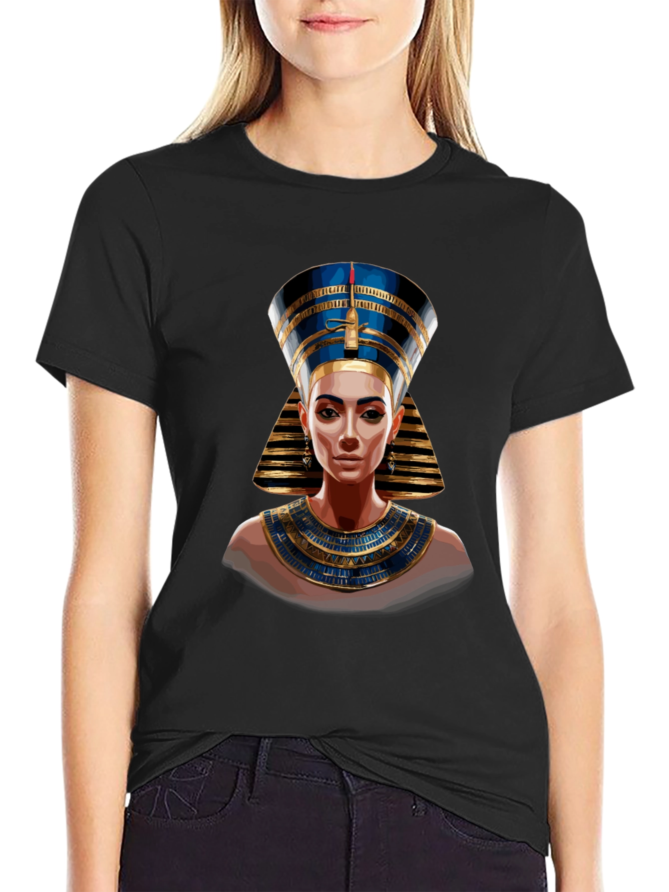 Nefertiti Graphic Tee - Egyptian Queen T-Shirt