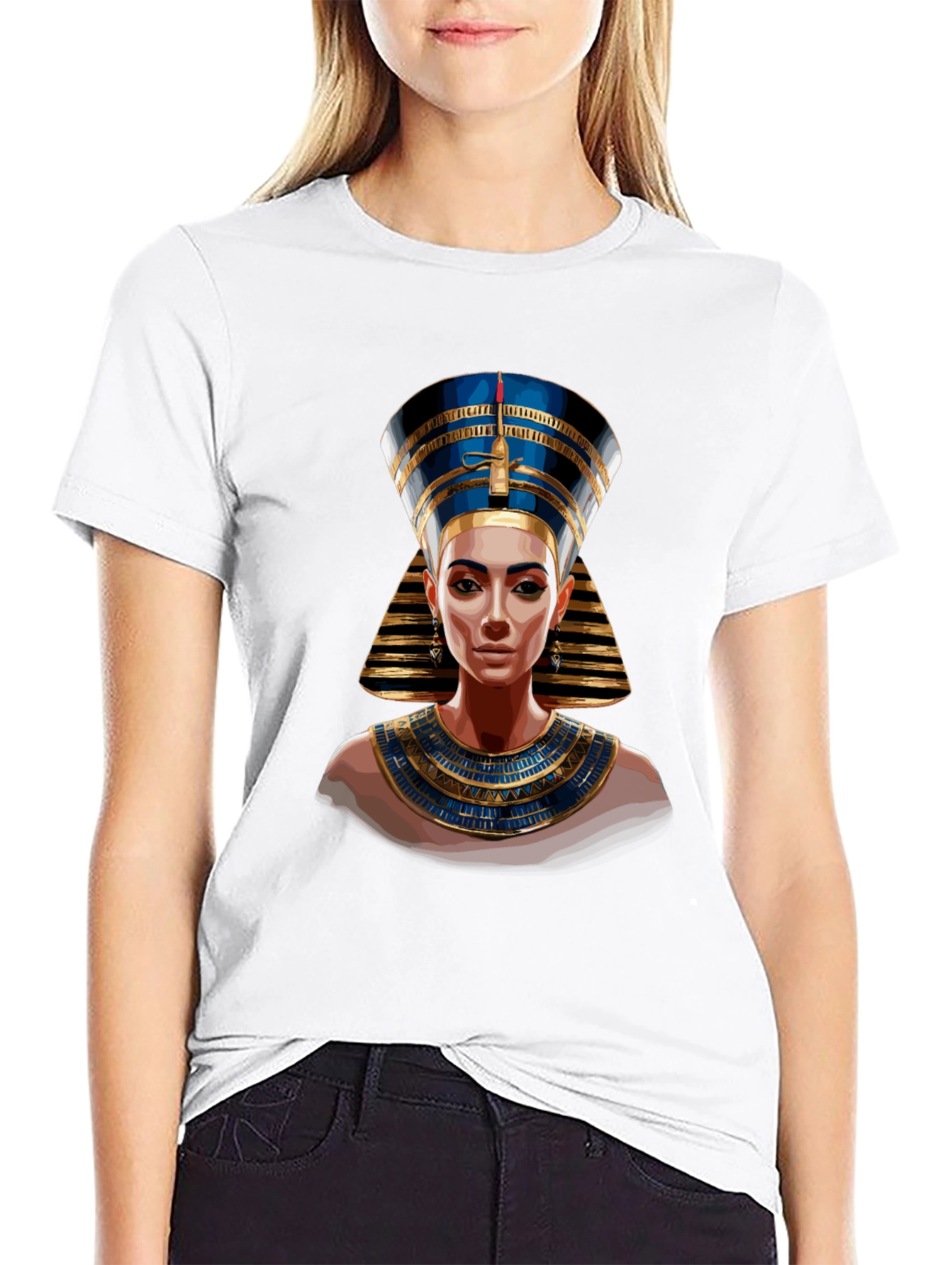 Nefertiti Graphic Tee - Egyptian Queen T-Shirt