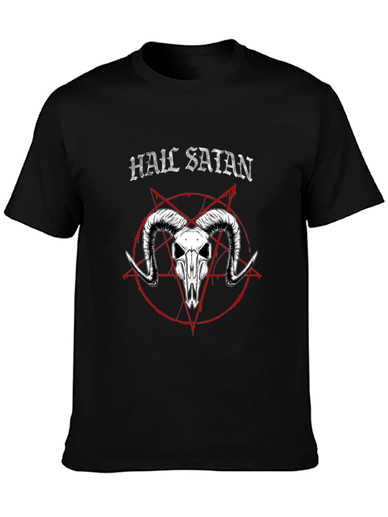 Hail Satan T-Shirt: Occult Baphomet Graphic Tee
