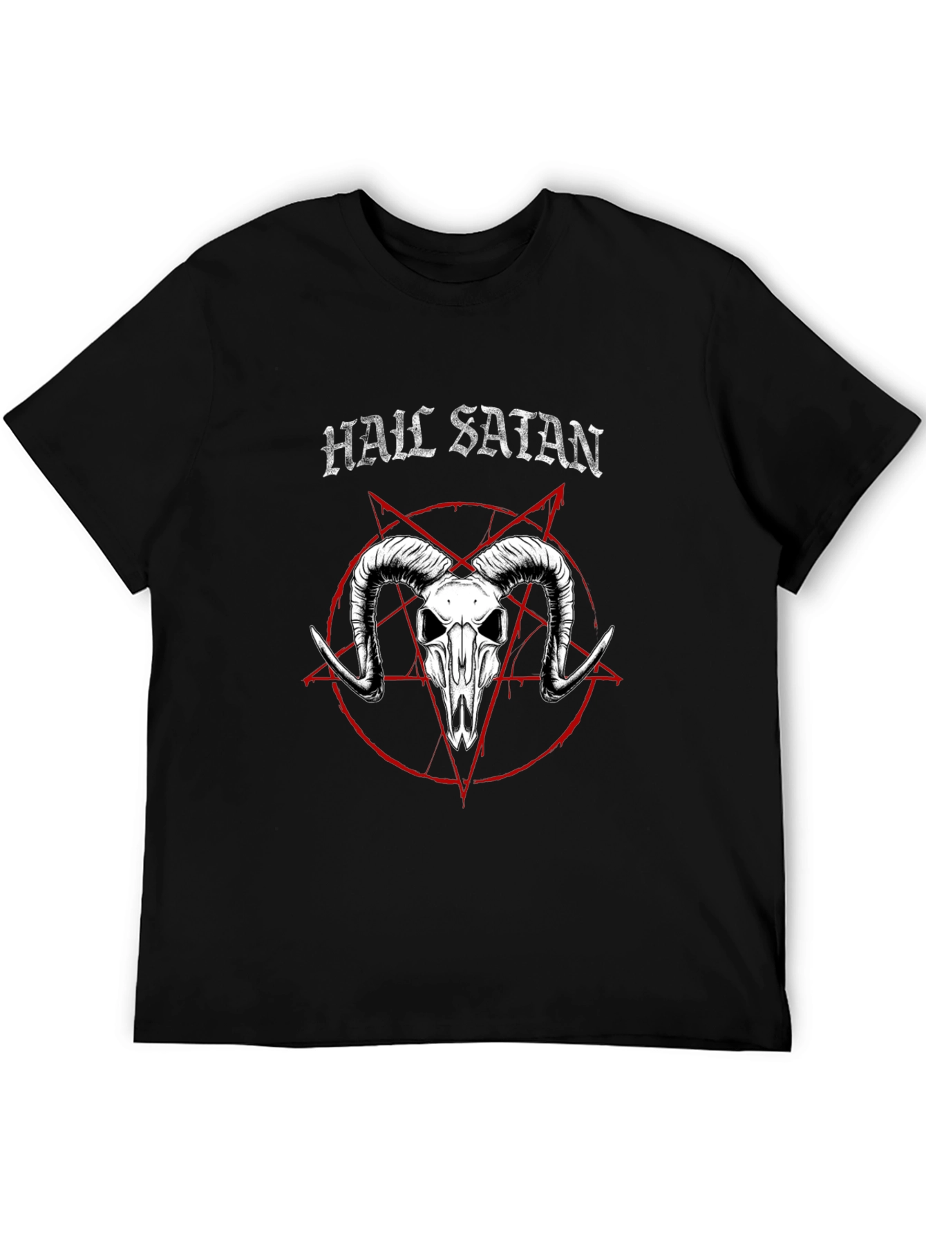 Hail Satan T-Shirt: Occult Baphomet Graphic Tee