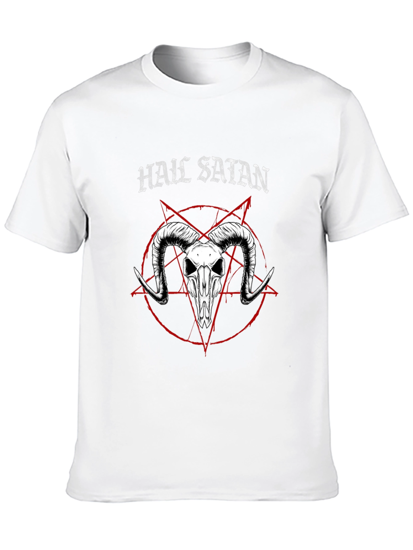Hail Satan T-Shirt: Occult Baphomet Graphic Tee
