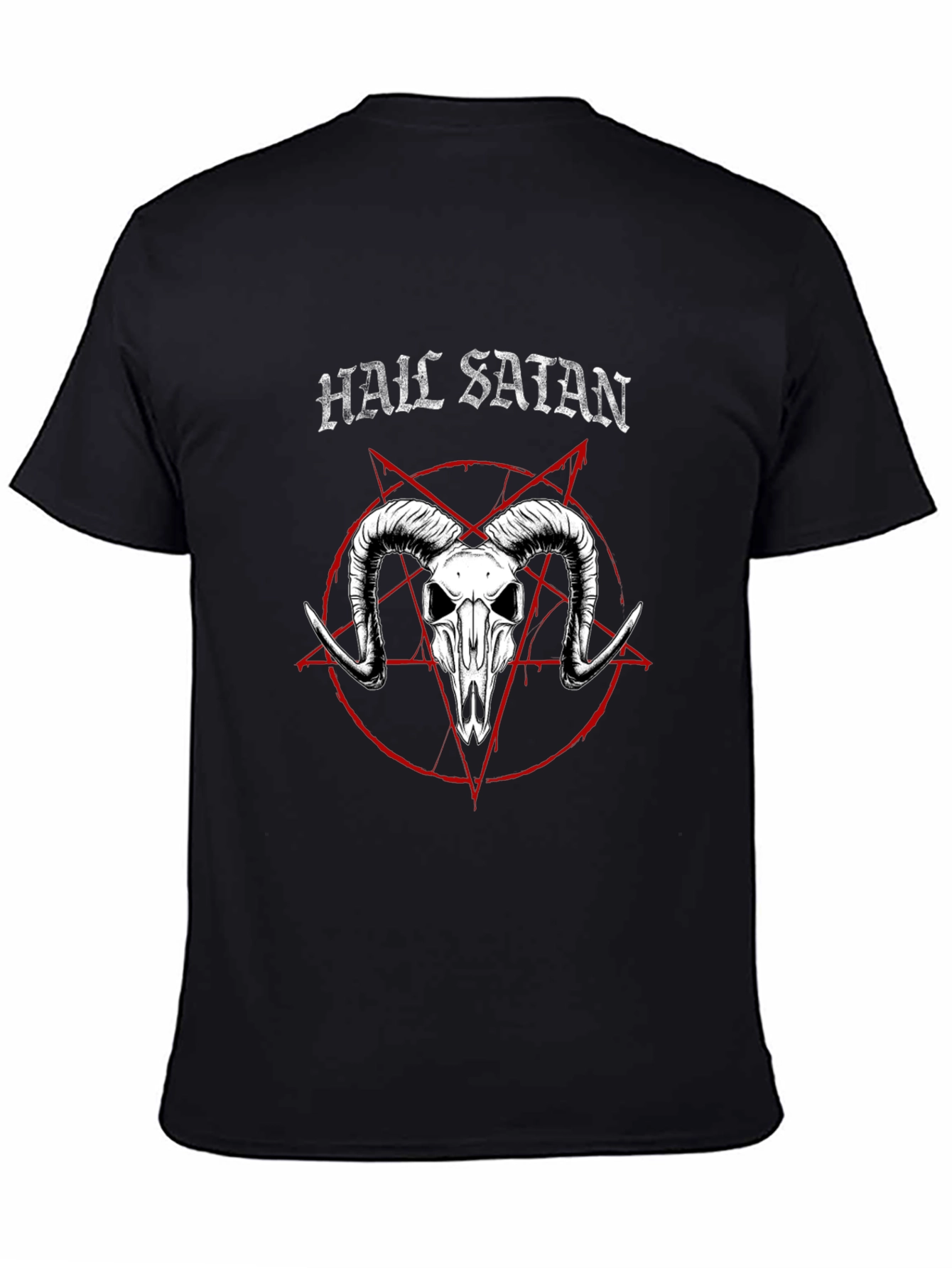 Hail Satan T-Shirt: Occult Baphomet Graphic Tee