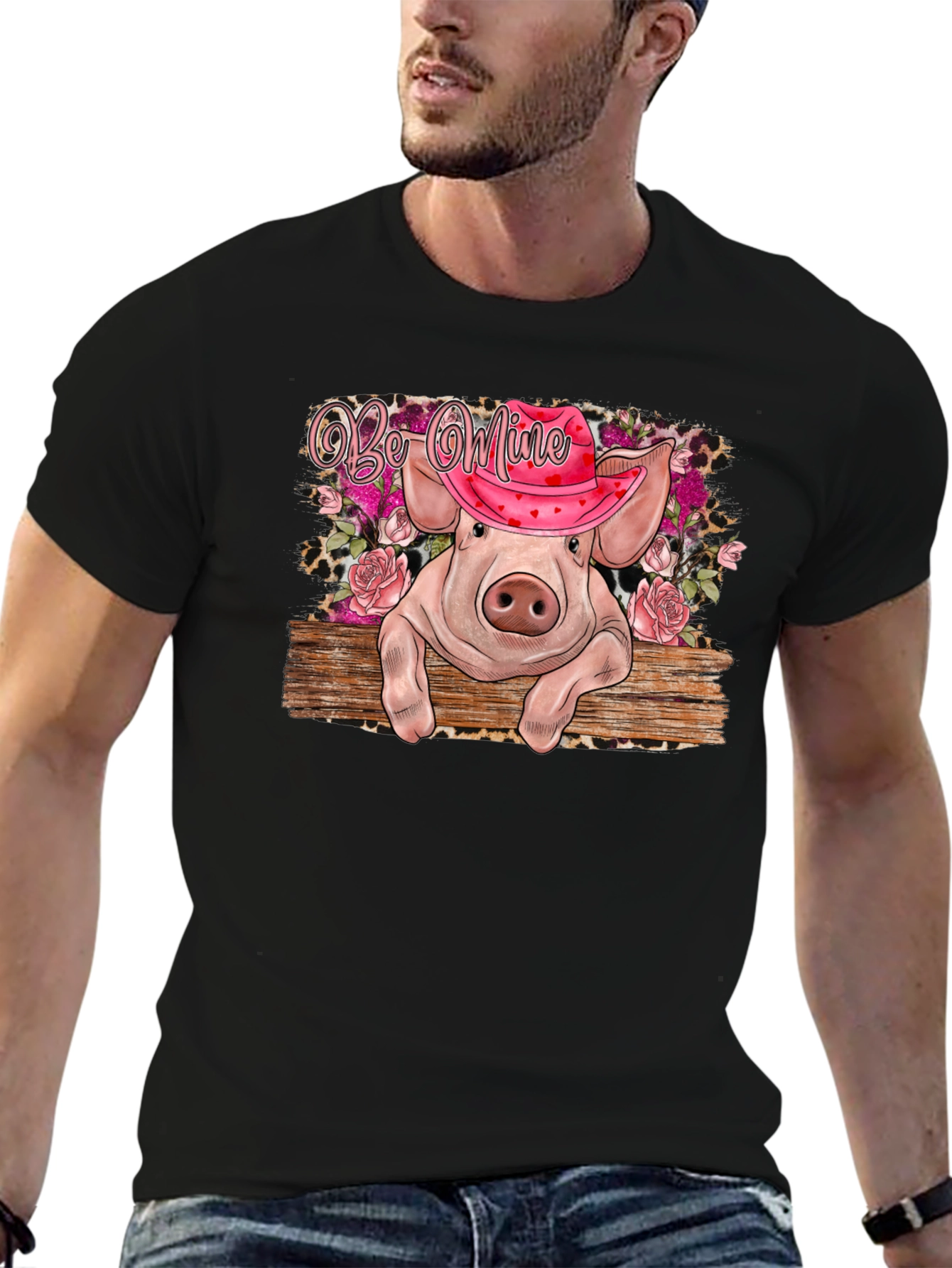 Valentines Pig Graphic Tee