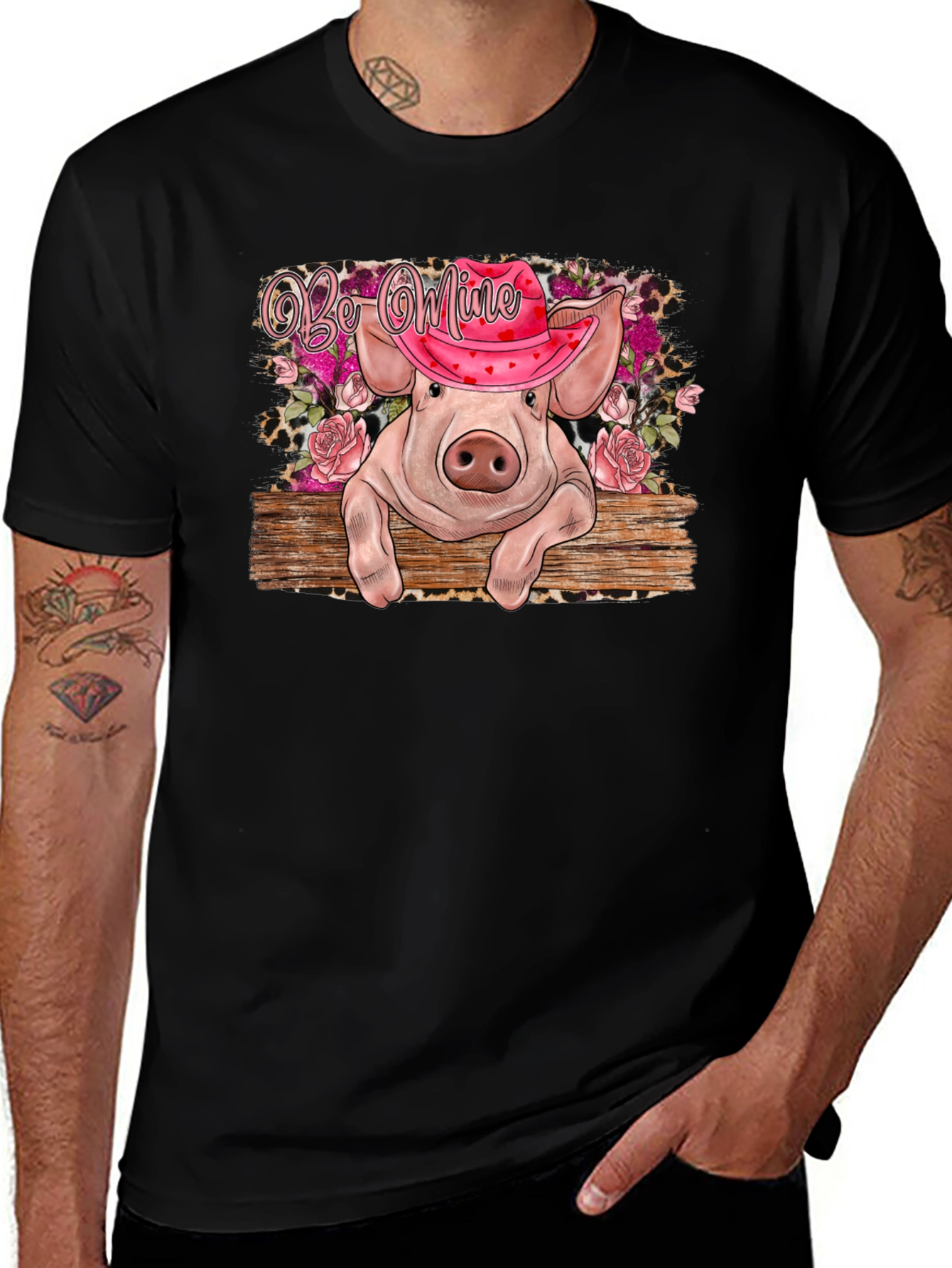 Valentines Pig Graphic Tee