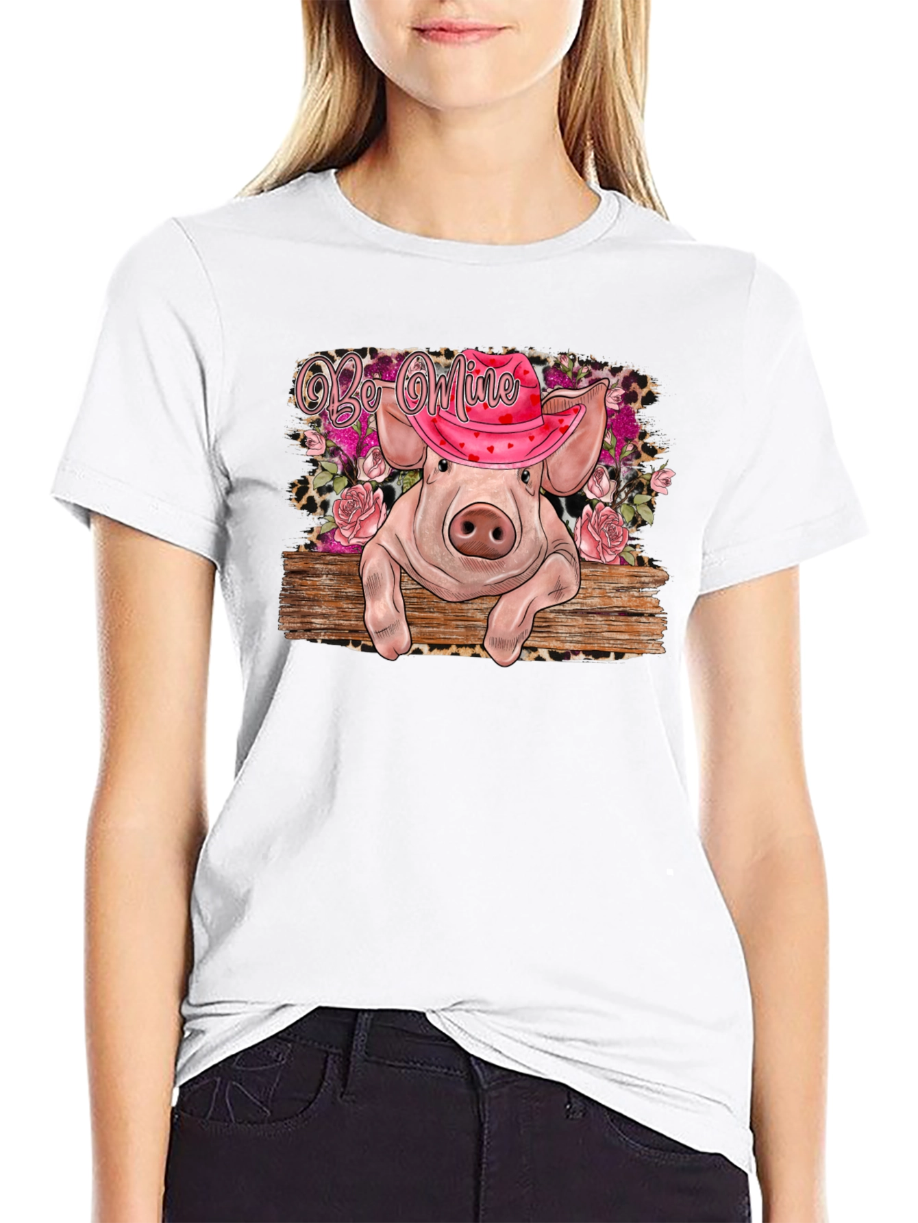 Valentines Pig Graphic Tee